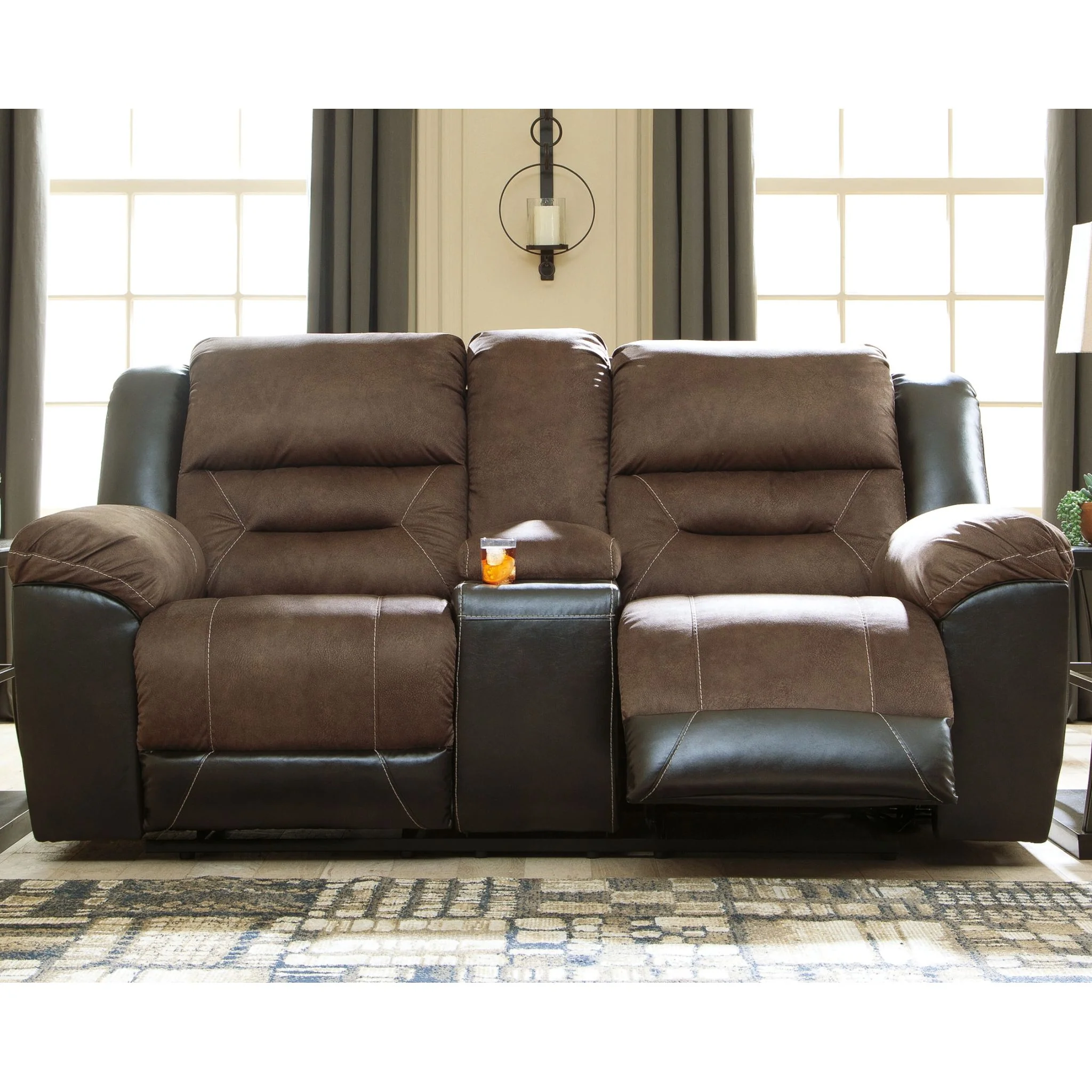 Earhart Reclining Loveseat with Console - Image 2