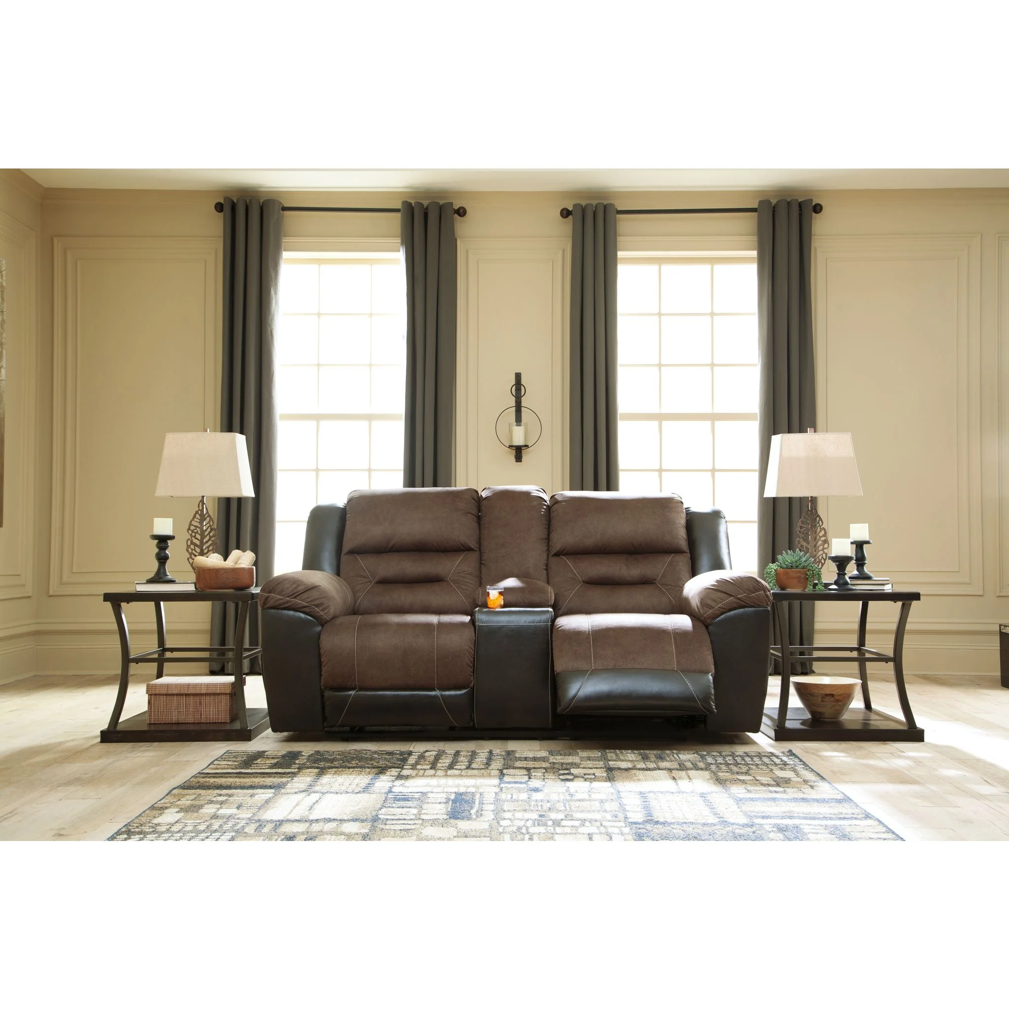 Earhart Reclining Loveseat with Console - Image 6