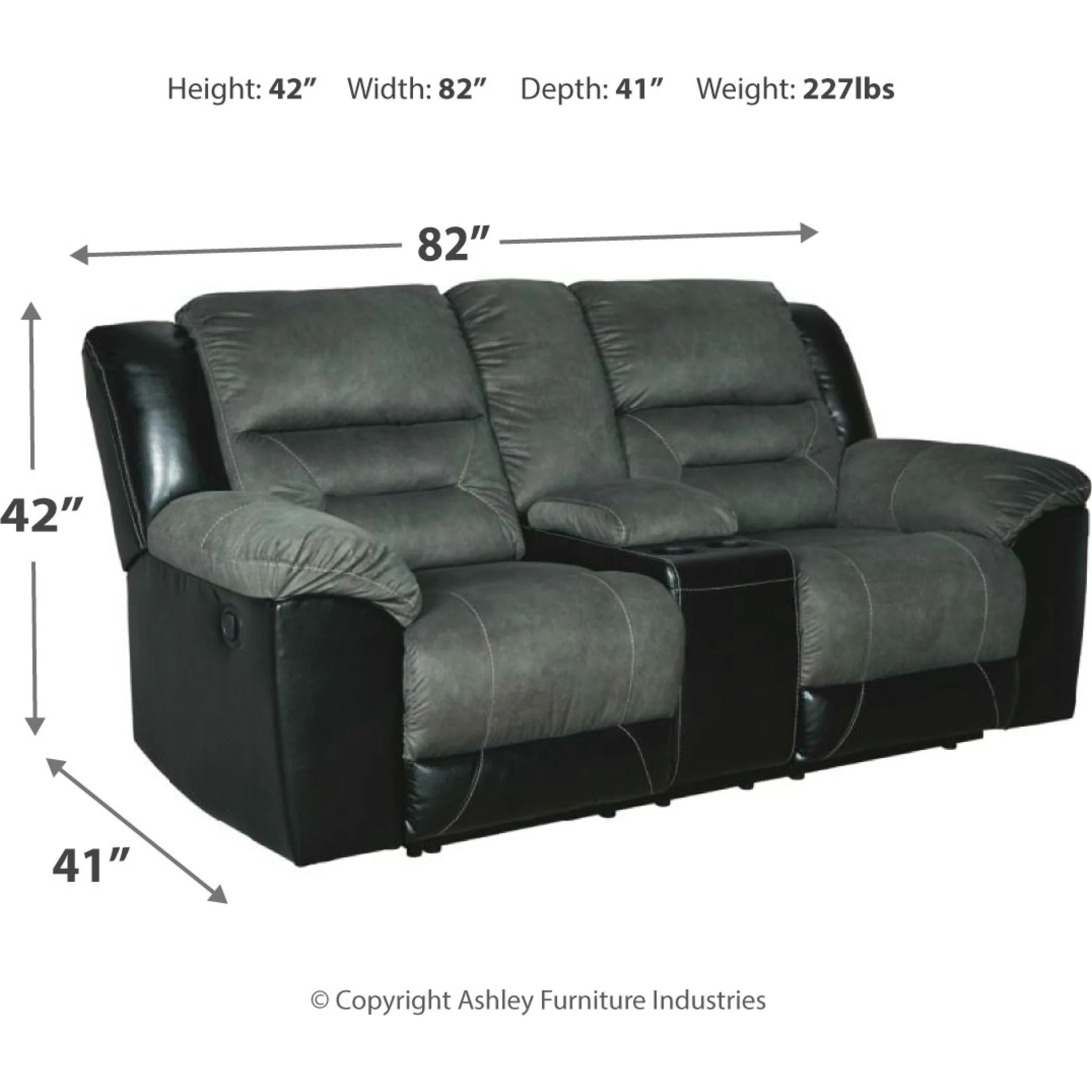 Earhart Reclining Loveseat with Console - Image 13