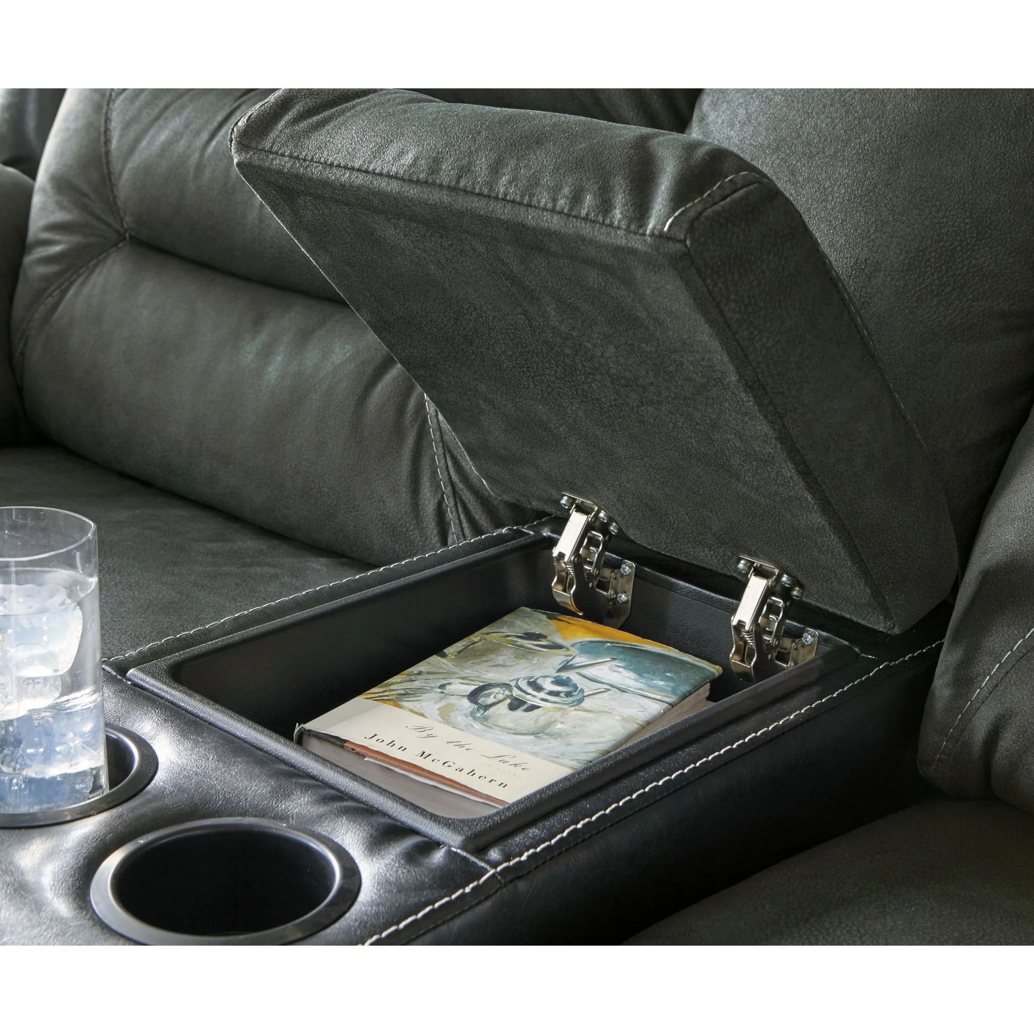 Earhart Reclining Loveseat with Console - Image 4