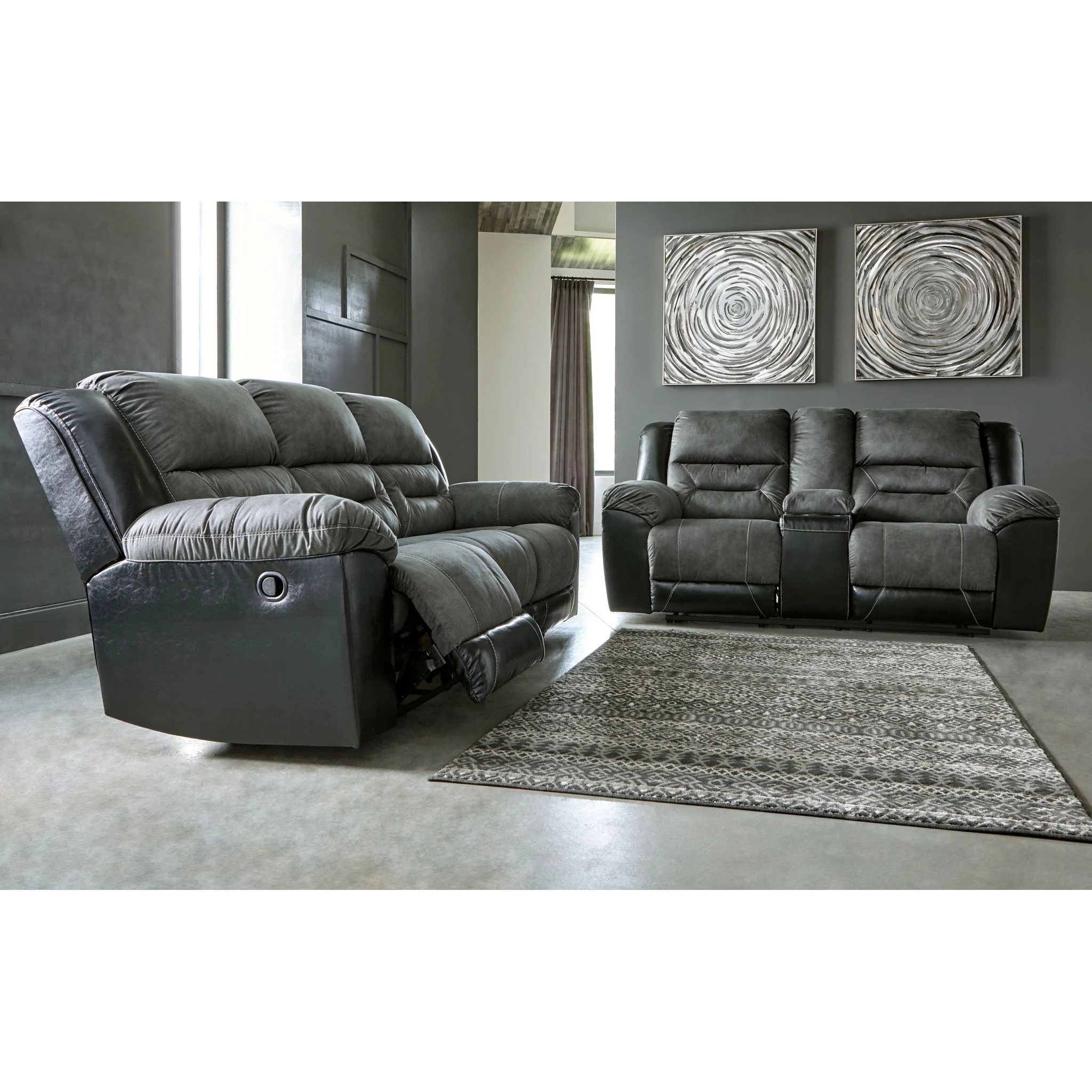 Earhart Reclining Loveseat with Console - Image 6