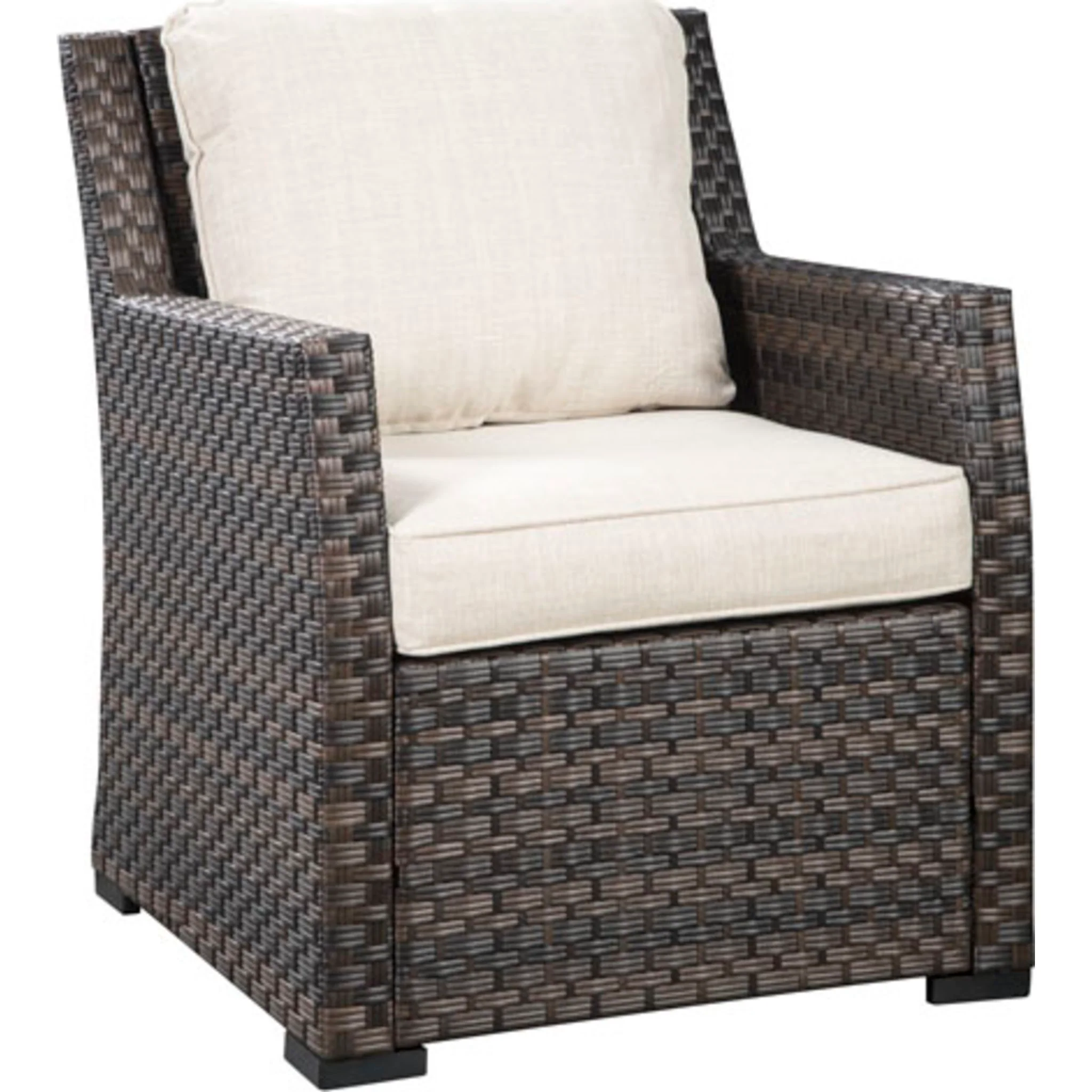 Easy Isle 2 Piece Outdoor Sofa Sectional with Chair & Table - Image 3