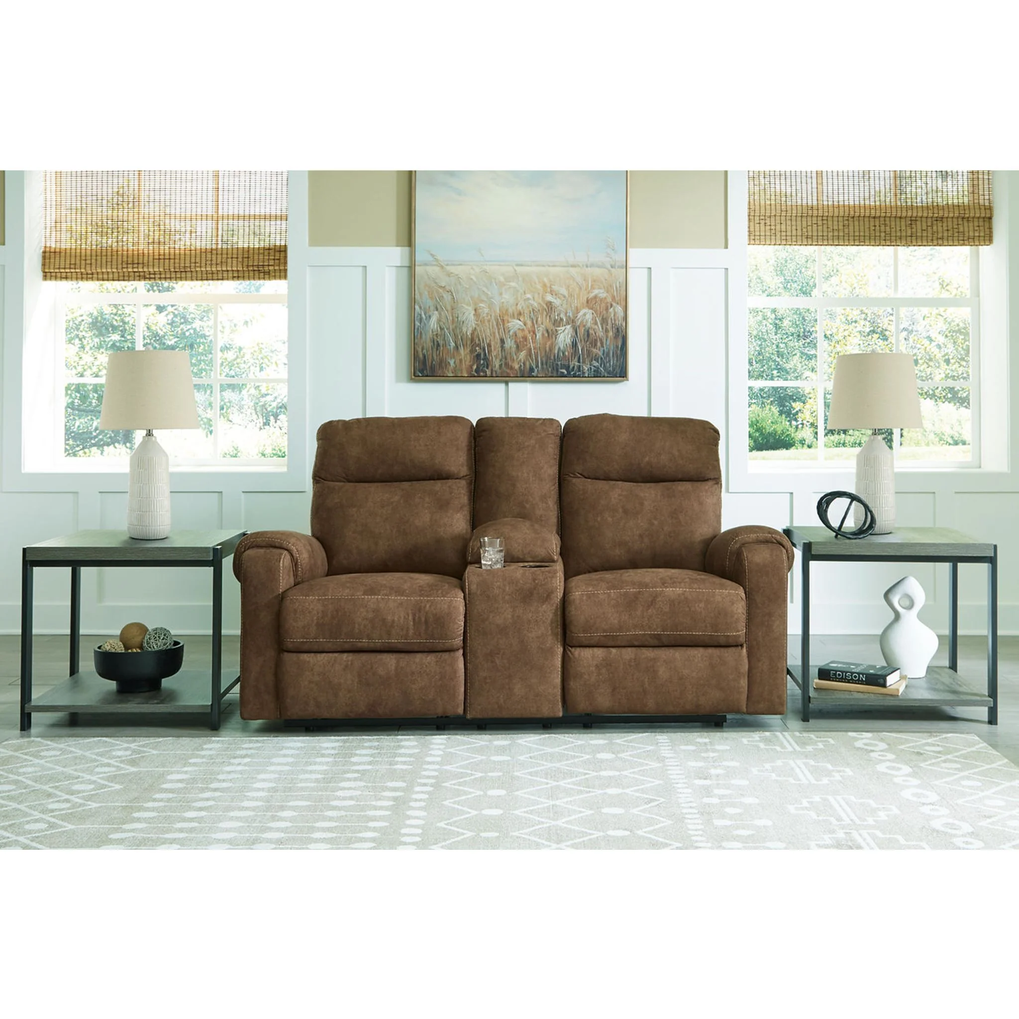 Edenwold Reclining Loveseat with Console - Image 2