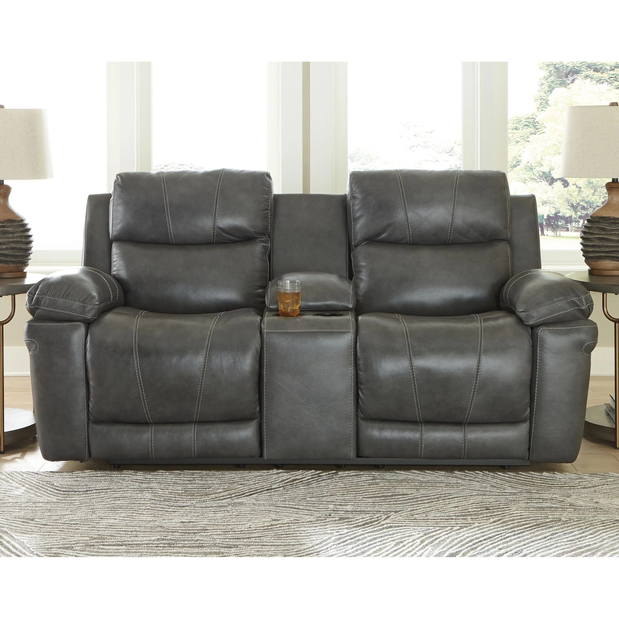 Edmar PWR REC Loveseat/CON/ADJ HDRST - Image 2
