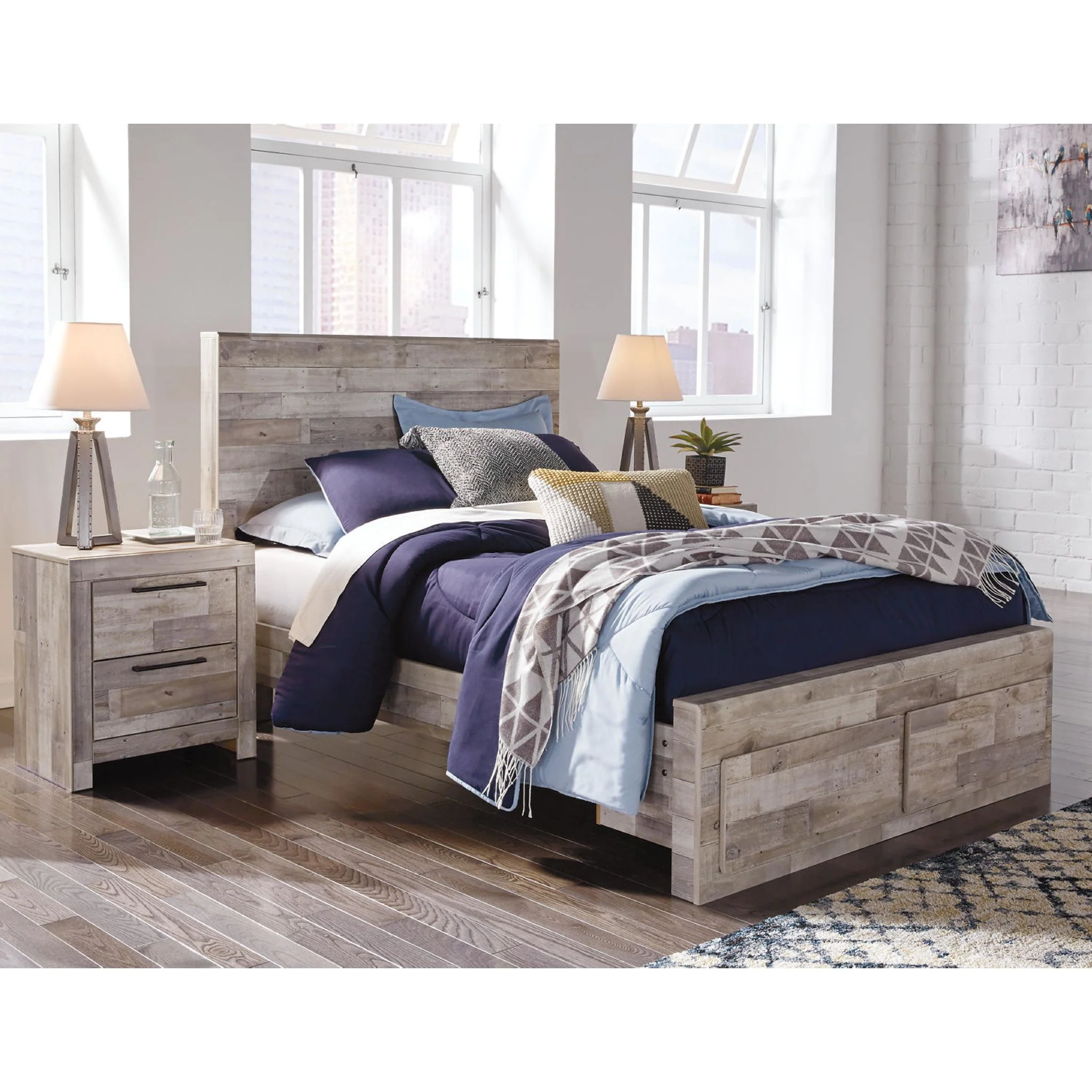 Effie-Exclusive Full Panel Bed with Footboard Storage - Image 6
