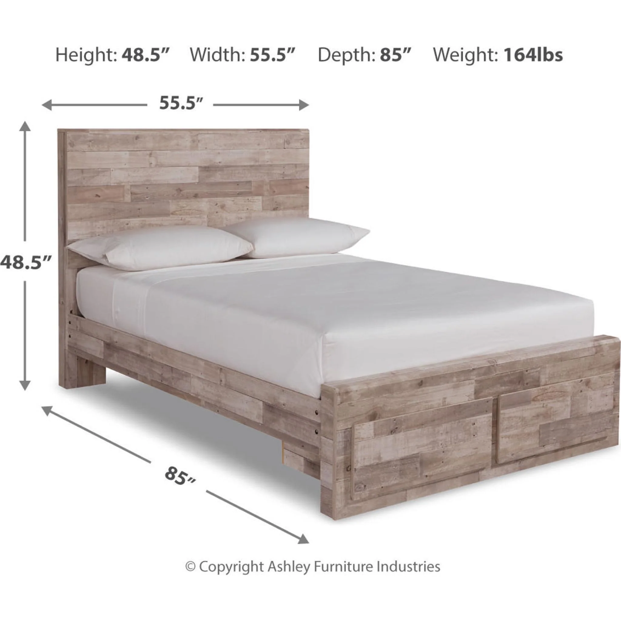 Effie-Exclusive Full Panel Bed with Footboard Storage - Image 8
