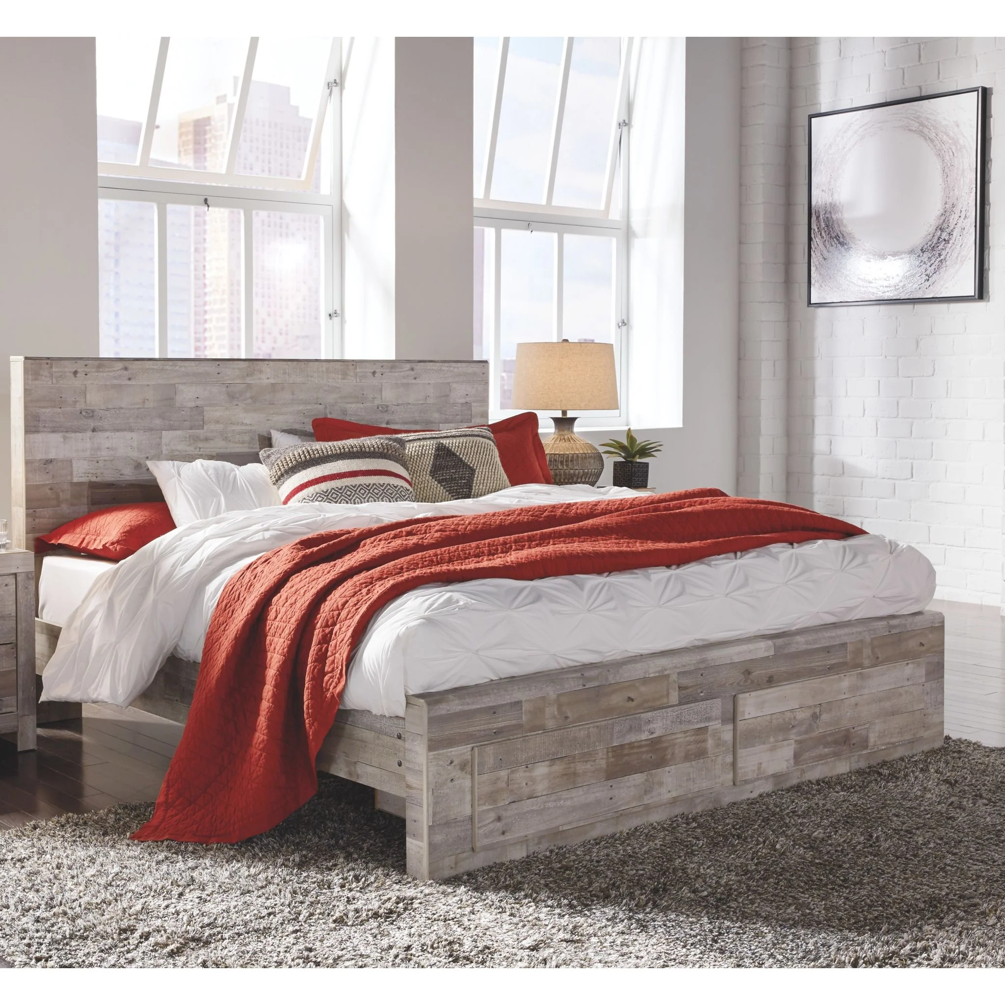 Effie-Exclusive Platform Bed with Footboard Storage - Image 12