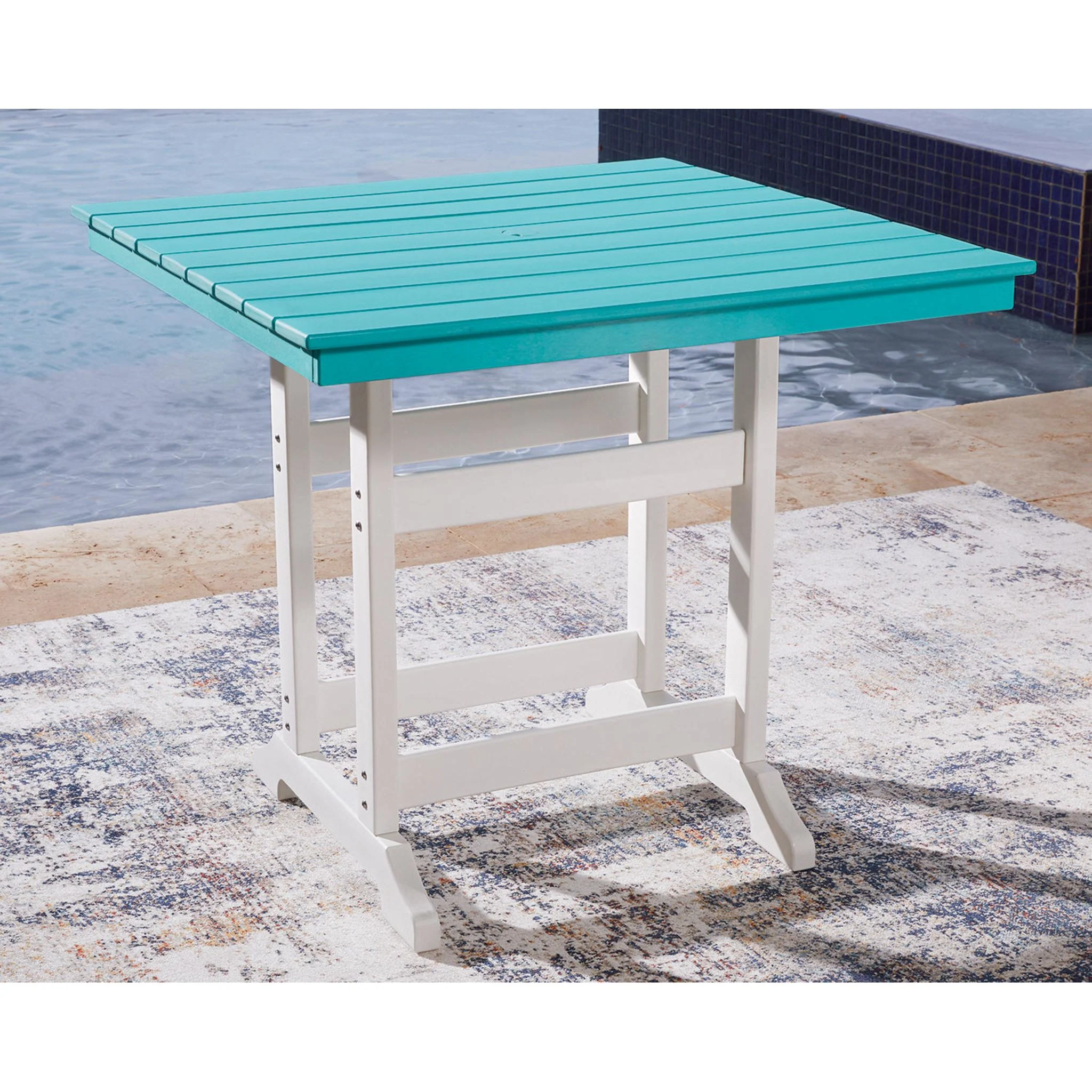 Outdoor Eisely Rectangle Dining Table - Image 2