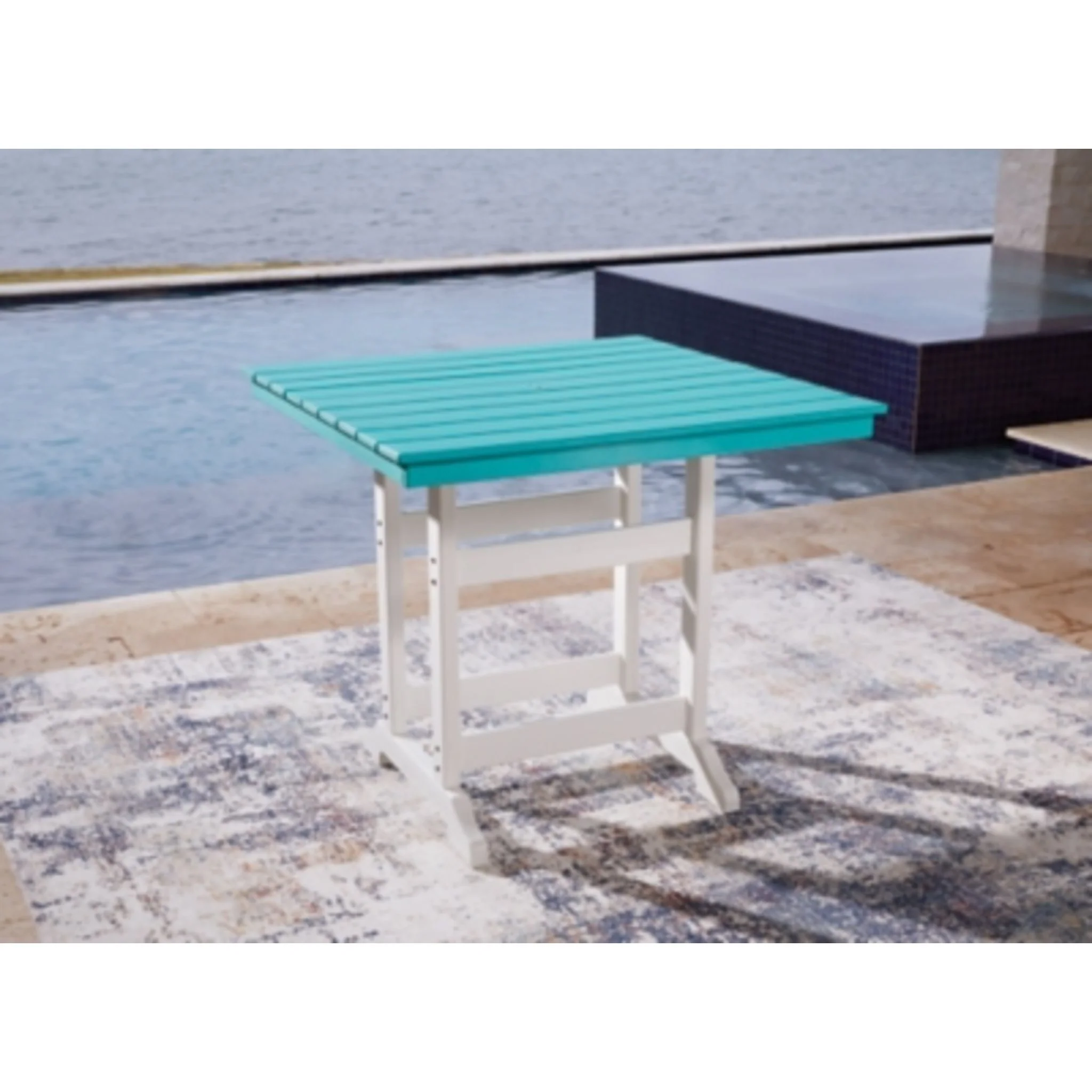 Outdoor Eisely Rectangle Dining Table - Image 4