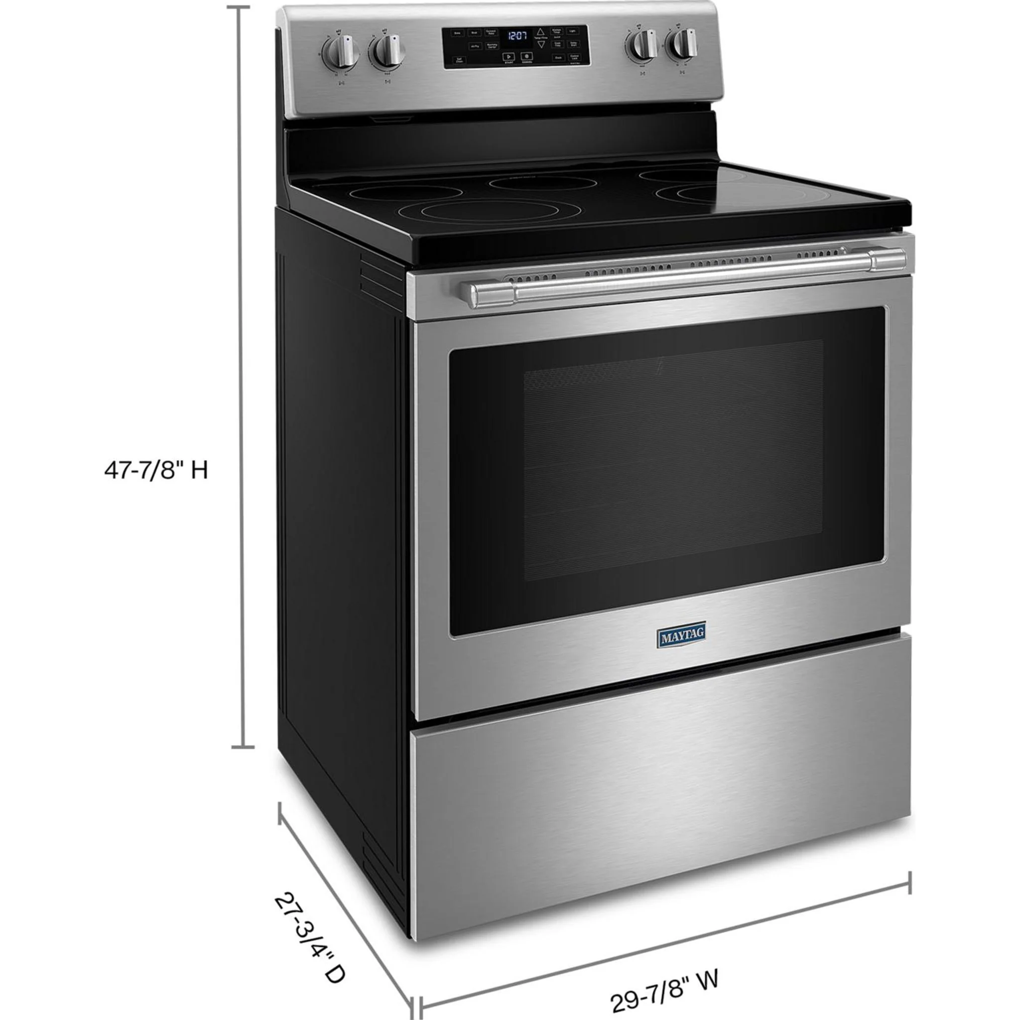 Maytag Electric Range with Air Fryer and Basket - 5.3 cu. ft. (YMER7700LZ) - Image 48