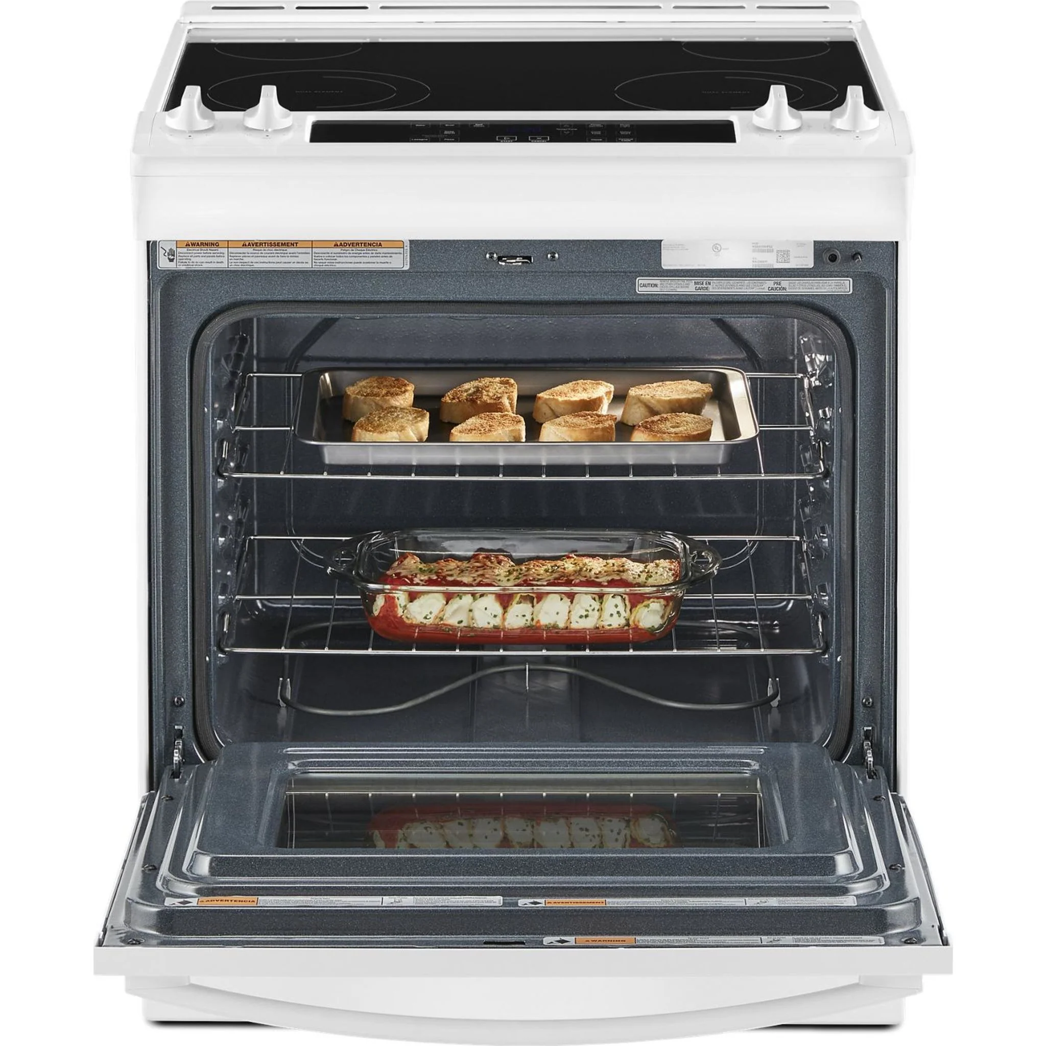 Whirlpool 4.8 Cu. Ft. Electric Range with Frozen BakeTechnology -White (YWEE515S0LW) - Image 14