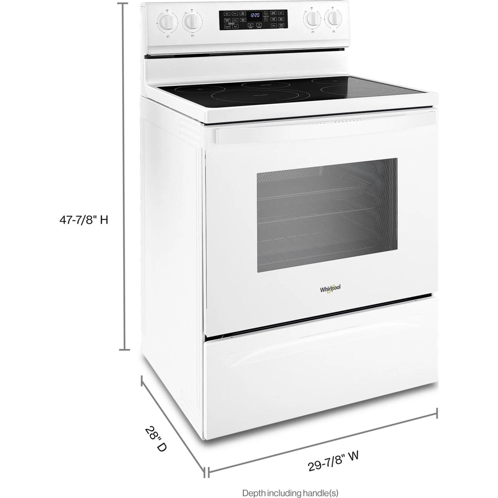 Whirlpool 5.3 cu. ft. Electric 5-in-1 Air Fry Oven (YWFE550S0LW) - Image 44