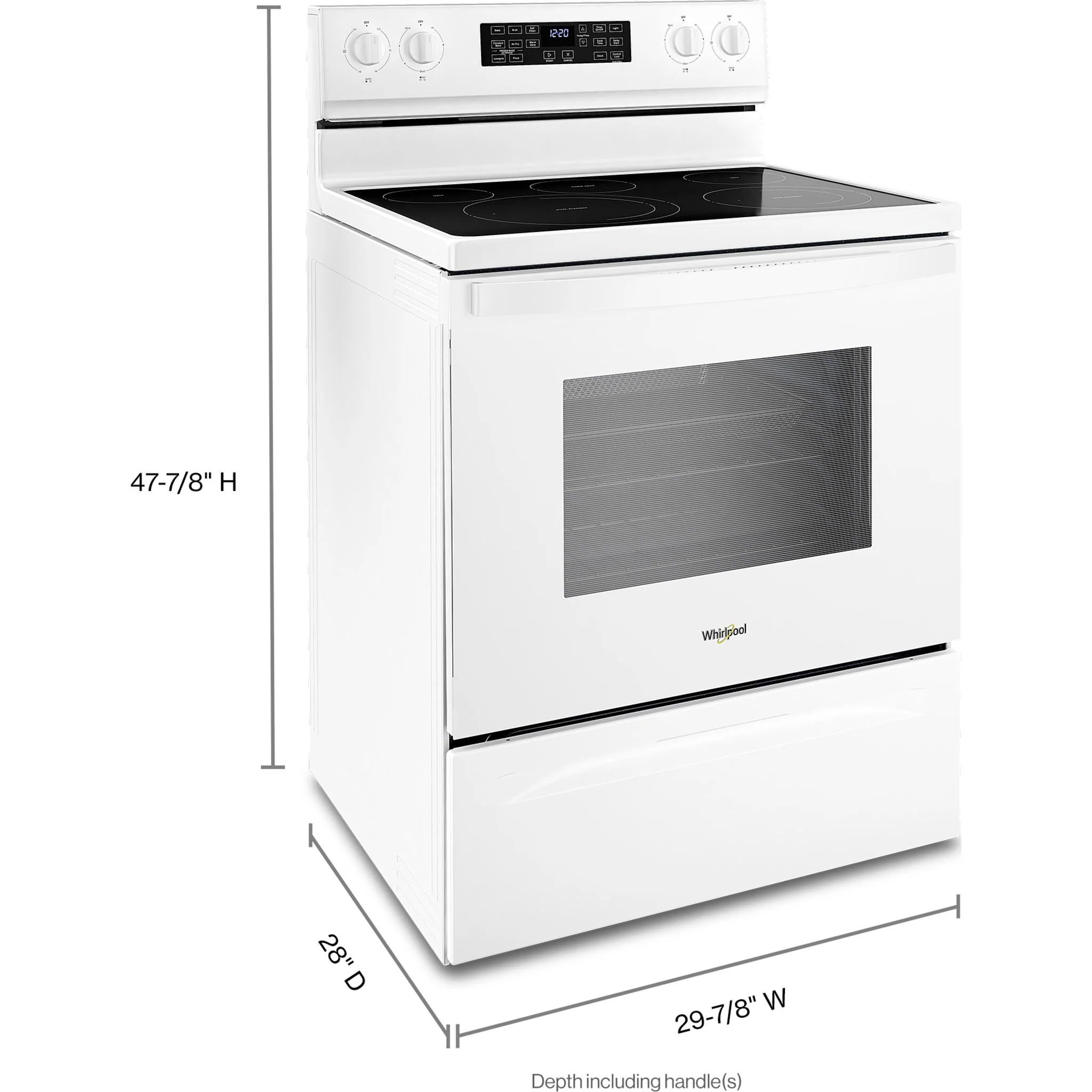 Whirlpool 5.3 cu. ft. Electric 5-in-1 Air Fry Oven (YWFE550S0LW) - Image 6