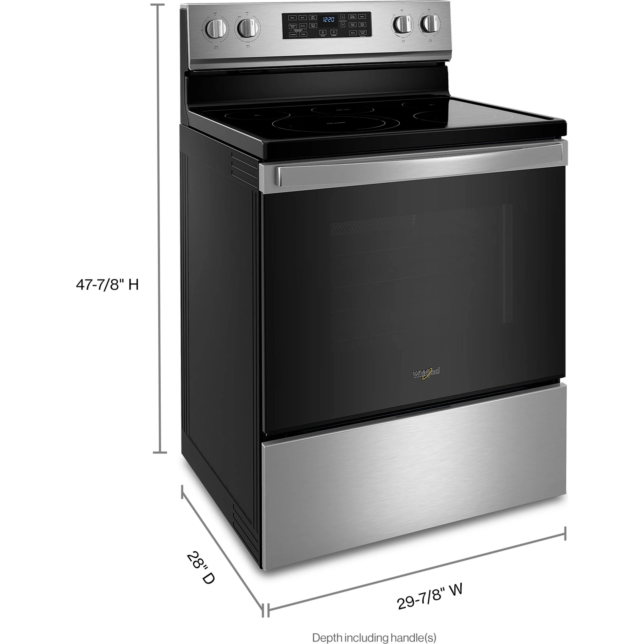 Whirlpool Electric Range (YWFE550S0LZ) - Stainless Steel - Image 5