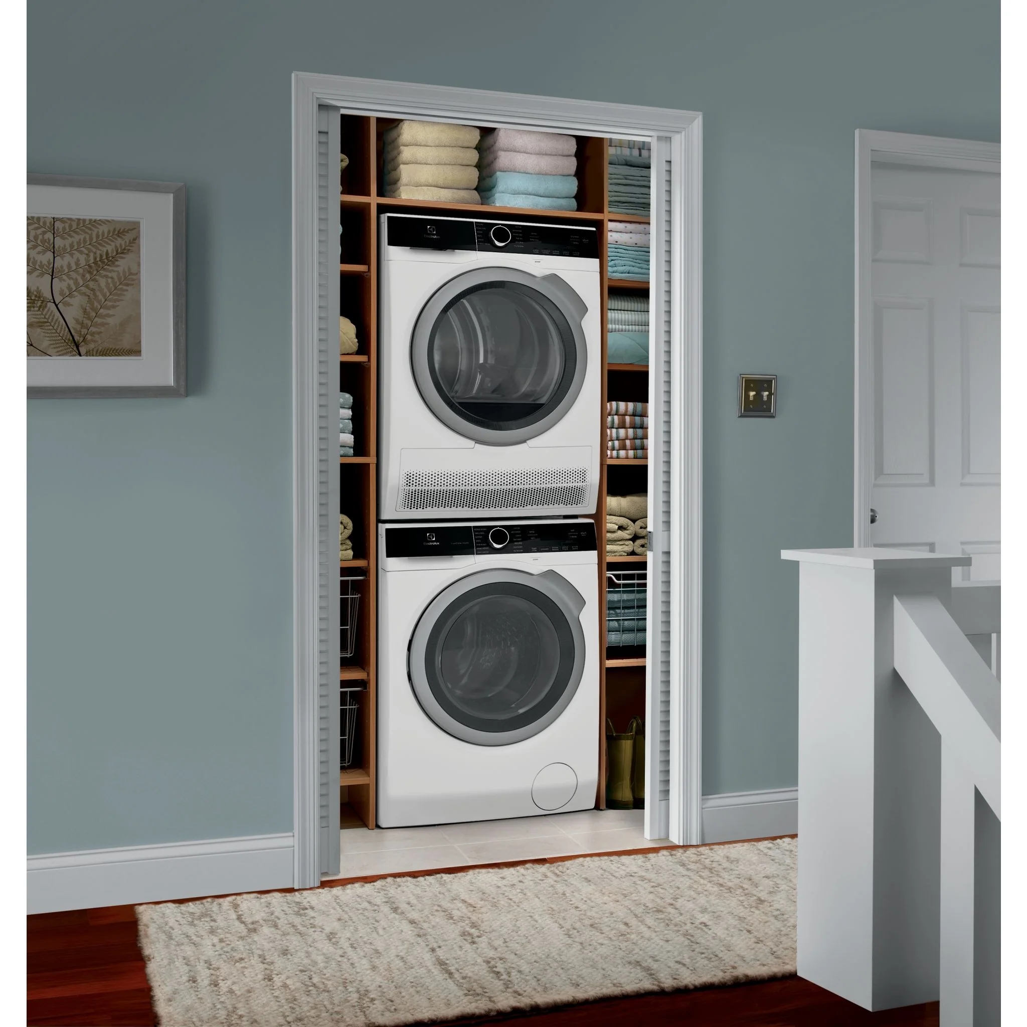 Electrolux Front Load Pair (ELFW4222AW-ELFE422CAW) - White - Image 7