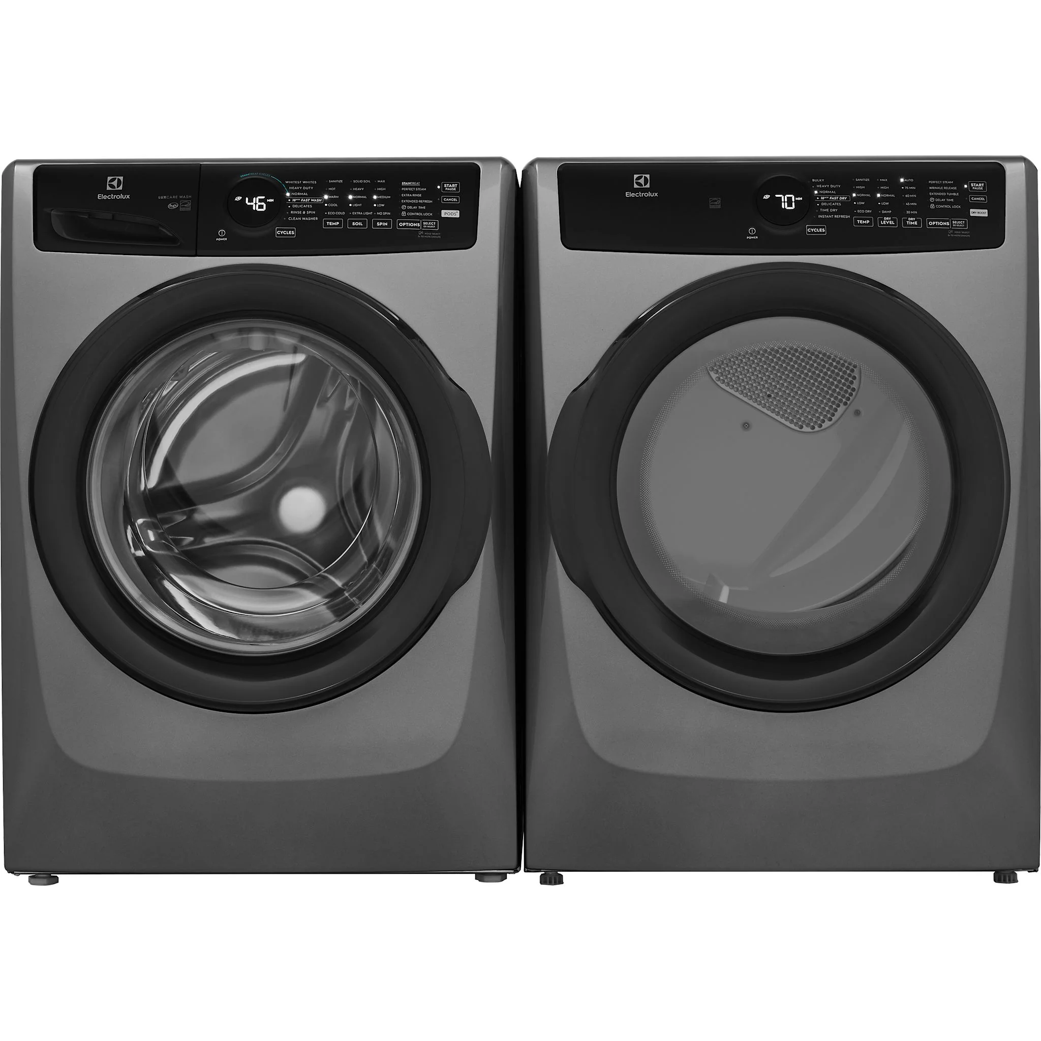 Electrolux Front Load Pair (ELFW7437AT-ELFE743CAT) - Titanium - Image 2