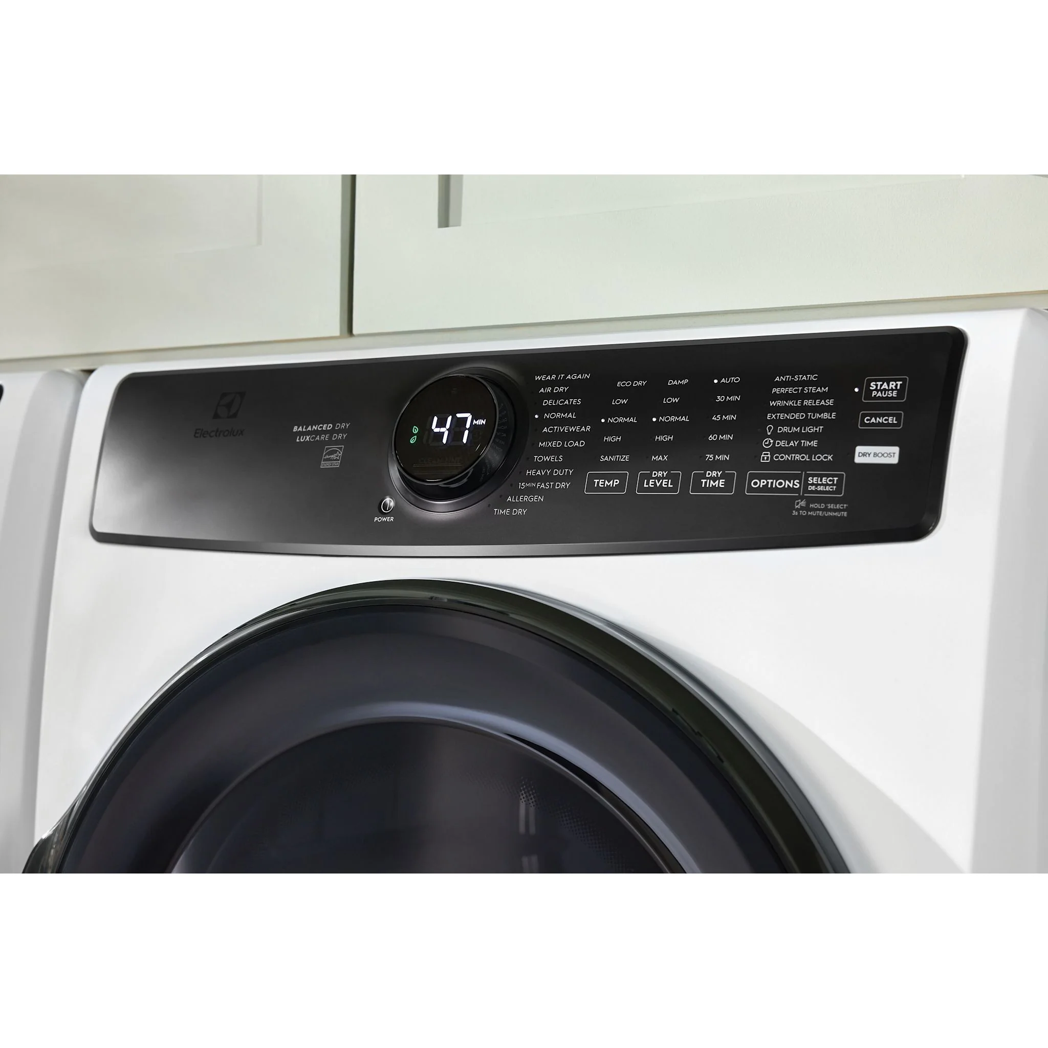 Electrolux Front Load Perfect Steam™ Electric Dryer with Balanced Dry™ and Instant Refresh – 8.0 Cu. Ft.- White (ELFE773CMW) - Image 7
