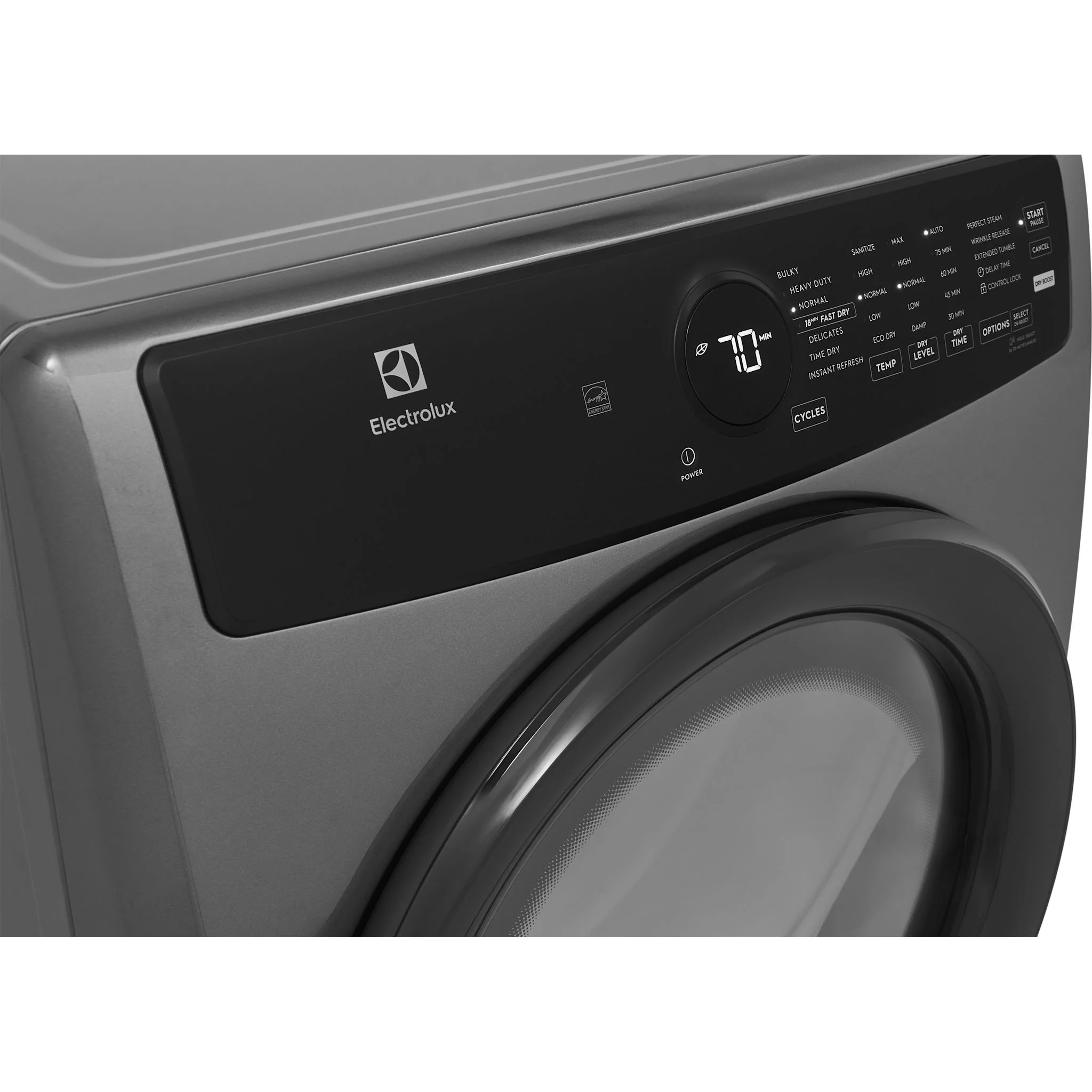 Electrolux Front Load Perfect Steam™ Electric Dryer with Instant Refresh – 8.0 Cu.Ft. - Titanium (ELFE743CAT) - Image 5