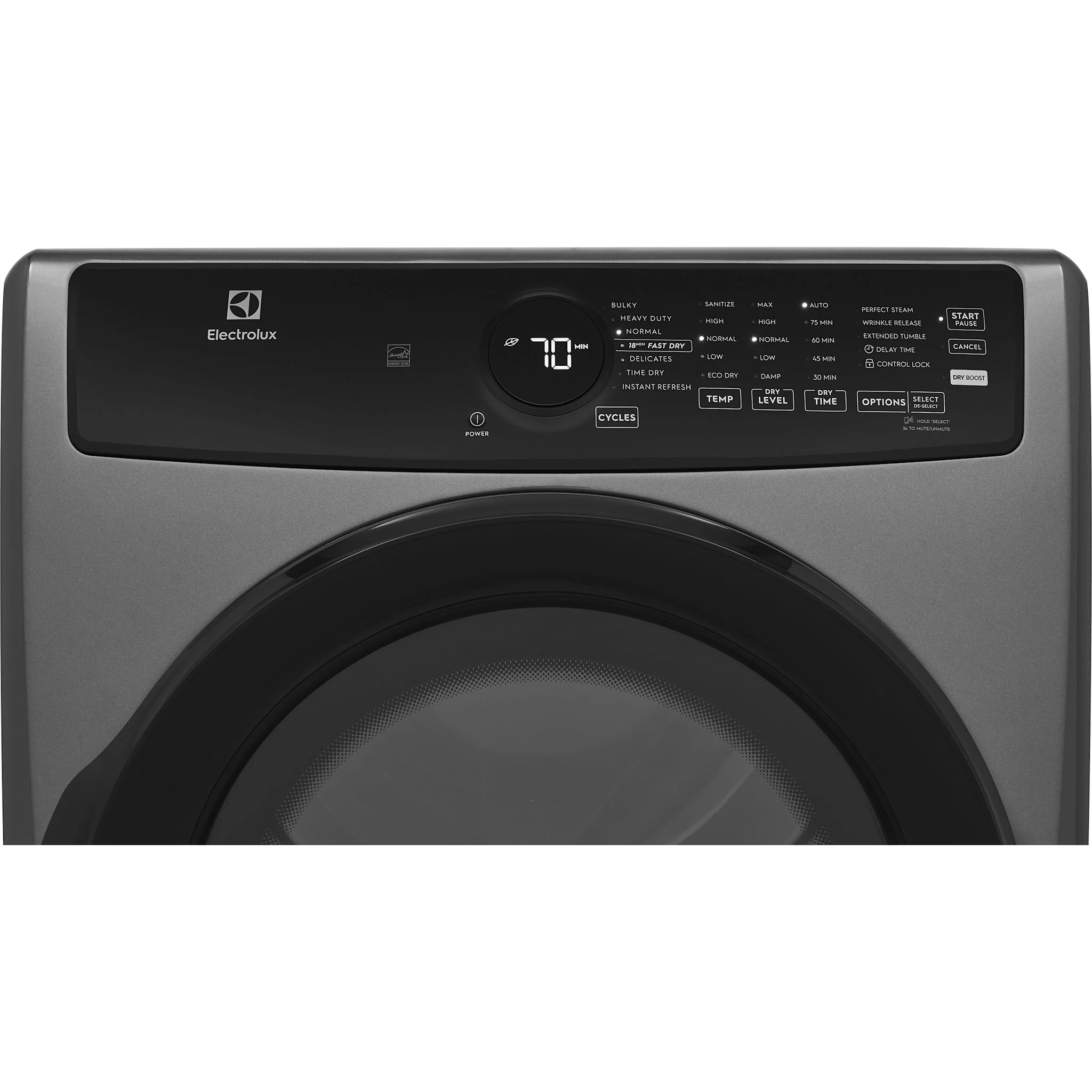 Electrolux Front Load Perfect Steam™ Gas Dryer with Instant Refresh – 8.0 Cu. Ft. - Titanium (ELFG7437AT) - Image 3