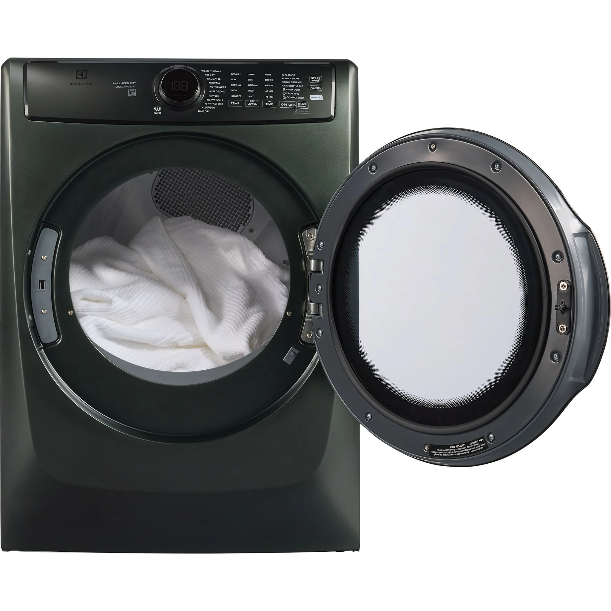 Electrolux Front Load Perfect Steam™ Gas Dryer with LuxCare® Dry and Instant Refresh – 8.0 Cu. Ft. - Green ( ELFG7738AA ) - Image 6