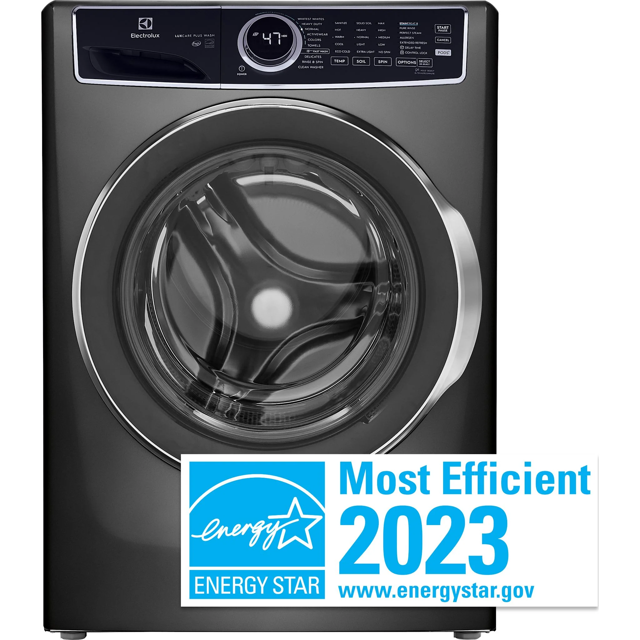 Electrolux Front Load Perfect Steam™ Washer with LuxCare® Plus Wash - 5.2 Cu. Ft. I.E.C - Silver ( ELFW7537AT ) - Image 2