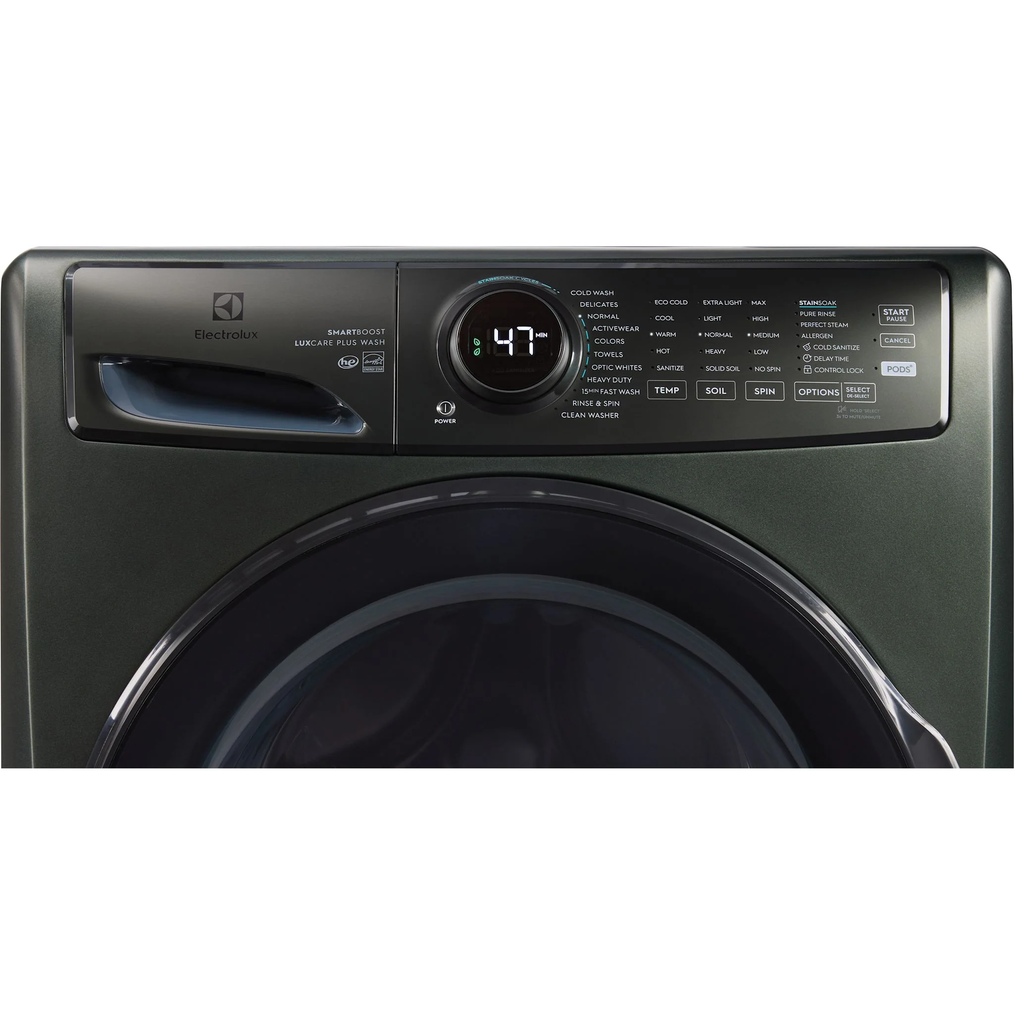 Electrolux Front Load Perfect Steam™ Washer with LuxCare® Plus Wash and SmartBoost® - 5.2 Cu. Ft. I.E.C - Green ( ELFW7738AA ) - Image 5