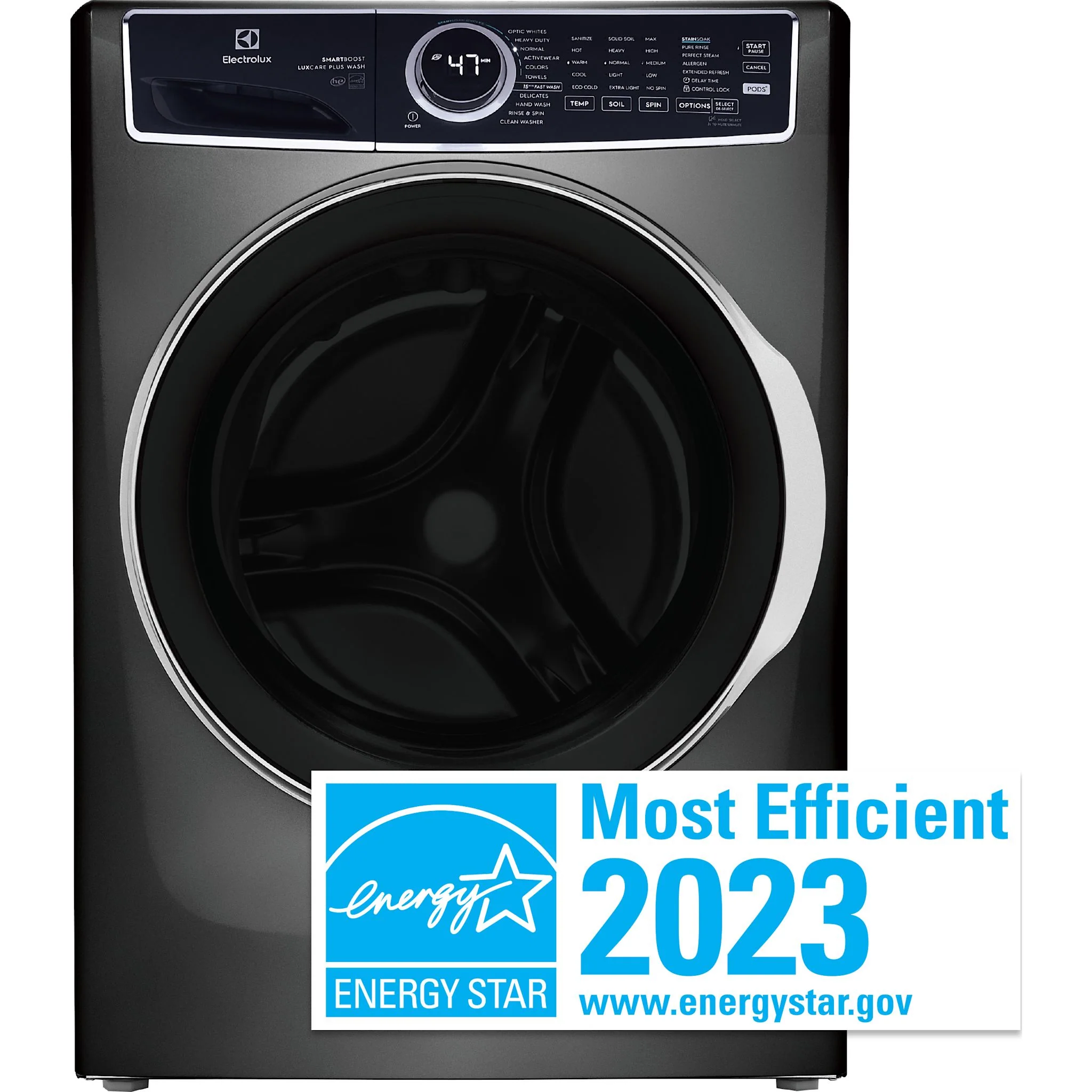 Electrolux Front Load Perfect Steam™ Washer with LuxCare® Plus Wash and SmartBoost® - 5.2 Cu. Ft. I.E.C - Silver ( ELFW7637AT ) - Image 2