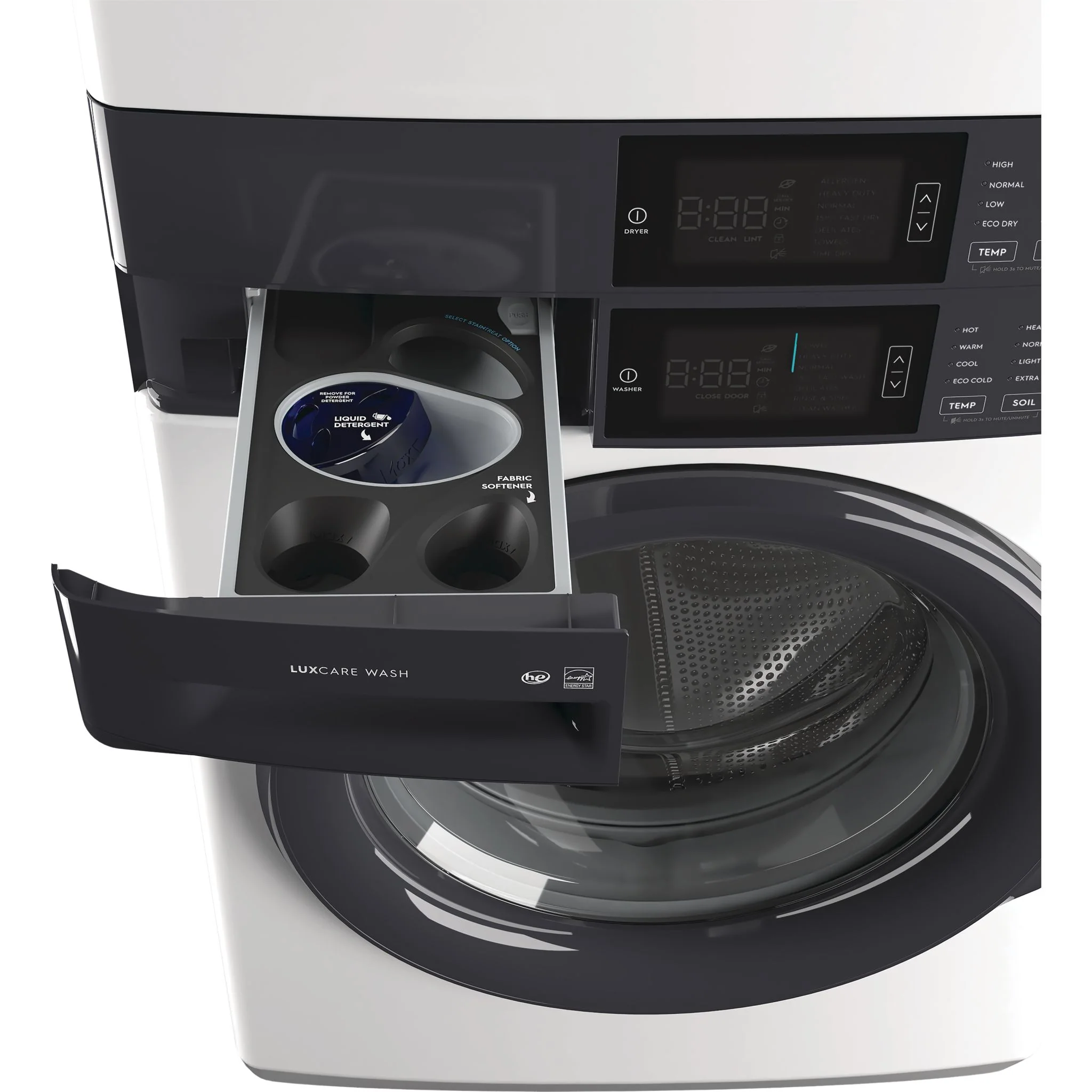 Electrolux Laundry Tower Single Unit Front Load 5.1 Cu. Ft. I.E.C Washer and 8 Cu. Ft. Electric Dryer - White ( ELTE730CAW ) - Image 10