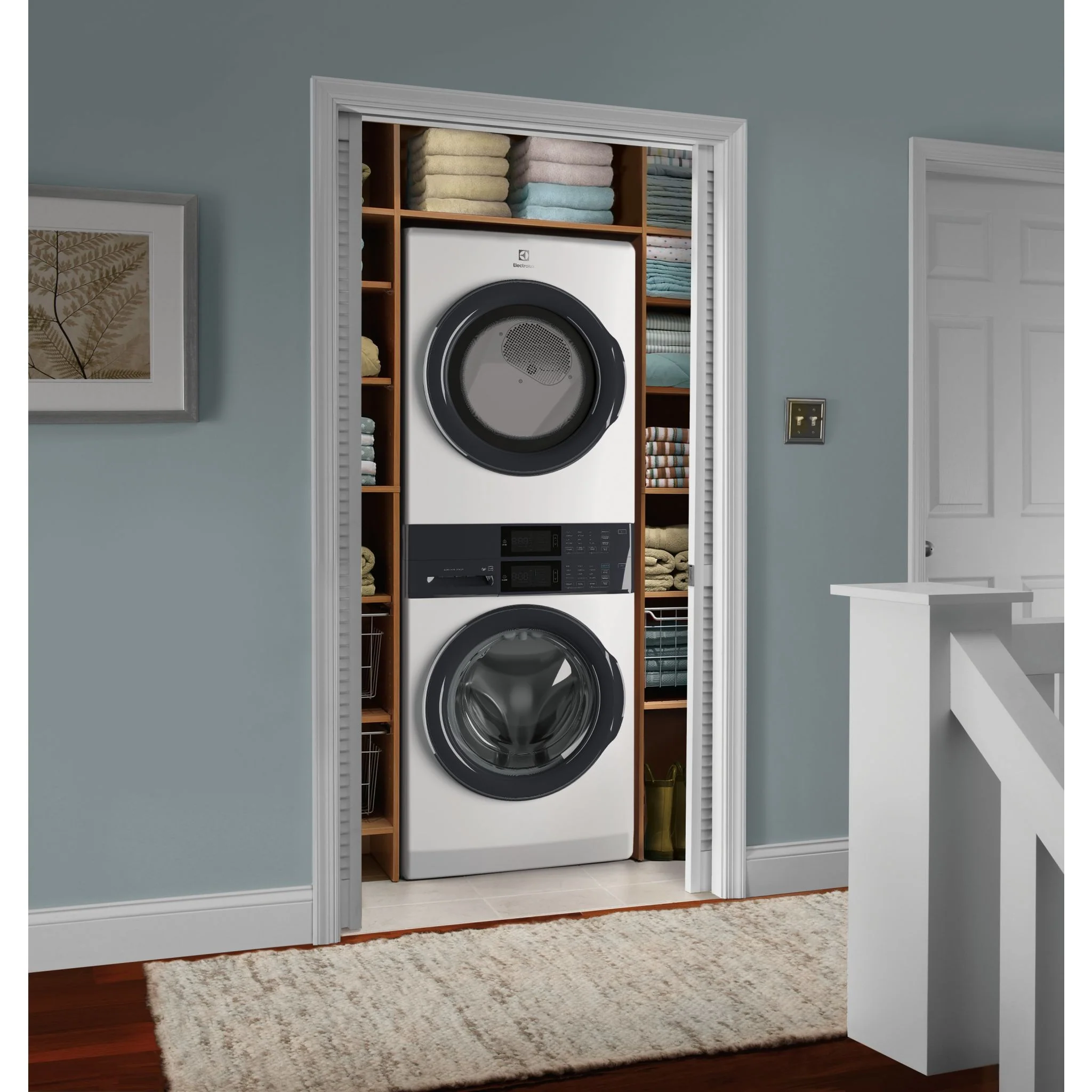 Electrolux Laundry Tower Single Unit Front Load 5.1 Cu. Ft. I.E.C Washer and 8 Cu. Ft. Electric Dryer - White ( ELTE730CAW ) - Image 11