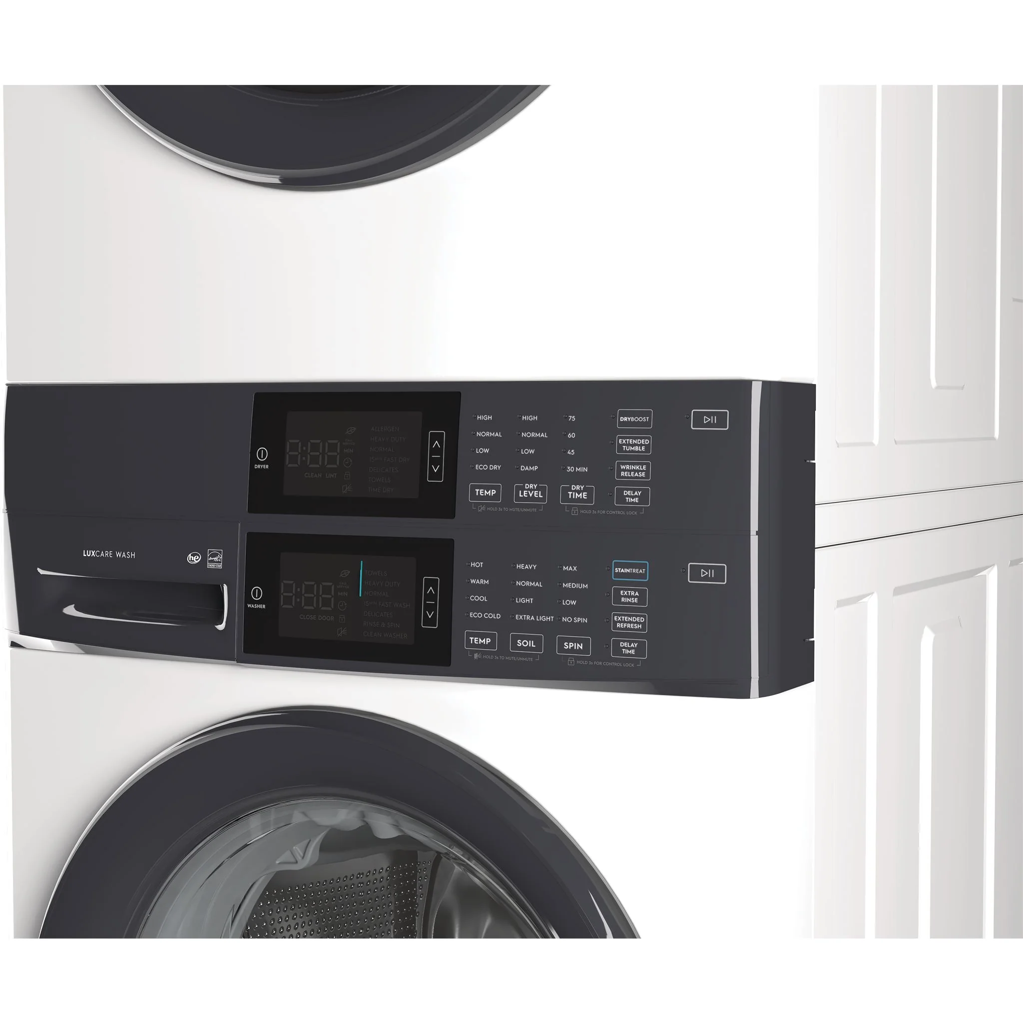 Electrolux Laundry Tower Single Unit Front Load 5.1 Cu. Ft. I.E.C Washer and 8 Cu. Ft. Electric Dryer - White ( ELTE730CAW ) - Image 8