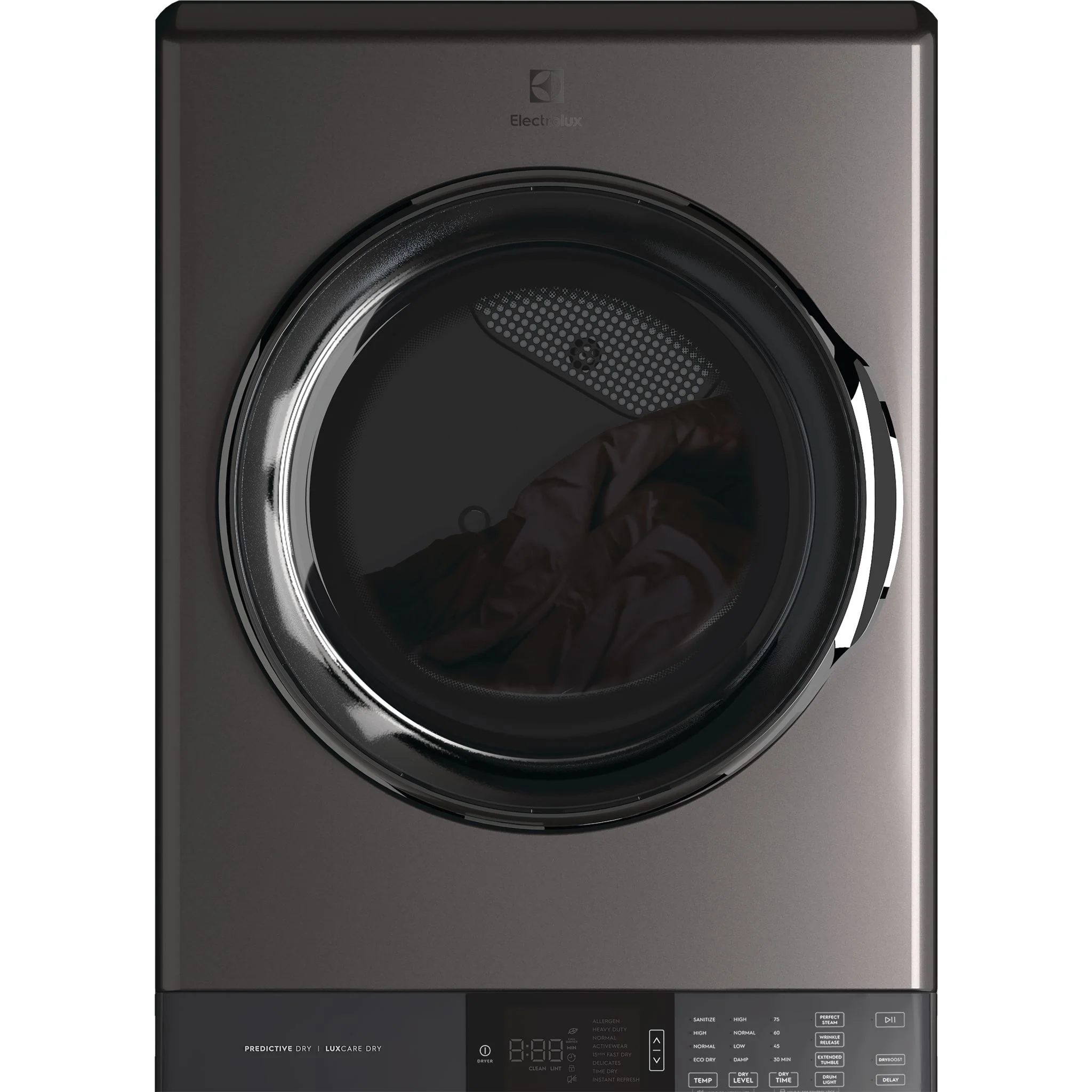 Electrolux Laundry Tower Single Unit Front Load 5.2 Cu. Ft. I.E.C Washer and 8 Cu. Ft. Electric Dryer - Black ( ELTE760CAT ) - Image 6