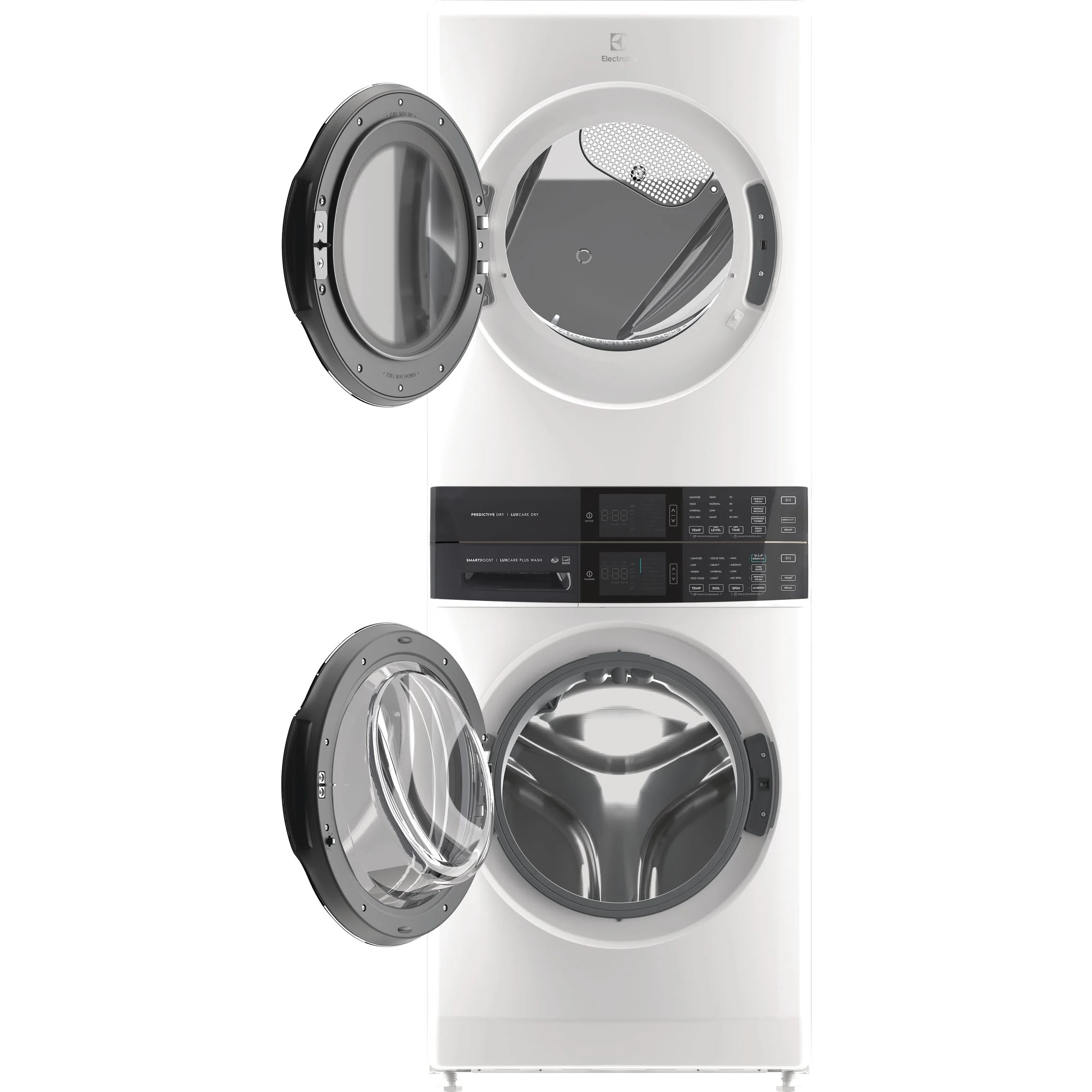 Electrolux Laundry Tower Single Unit Front Load 5.2 Cu. Ft. I.E.C Washer and 8 Cu. Ft. Electric Dryer - White ( ELTE760CAW ) - Image 4