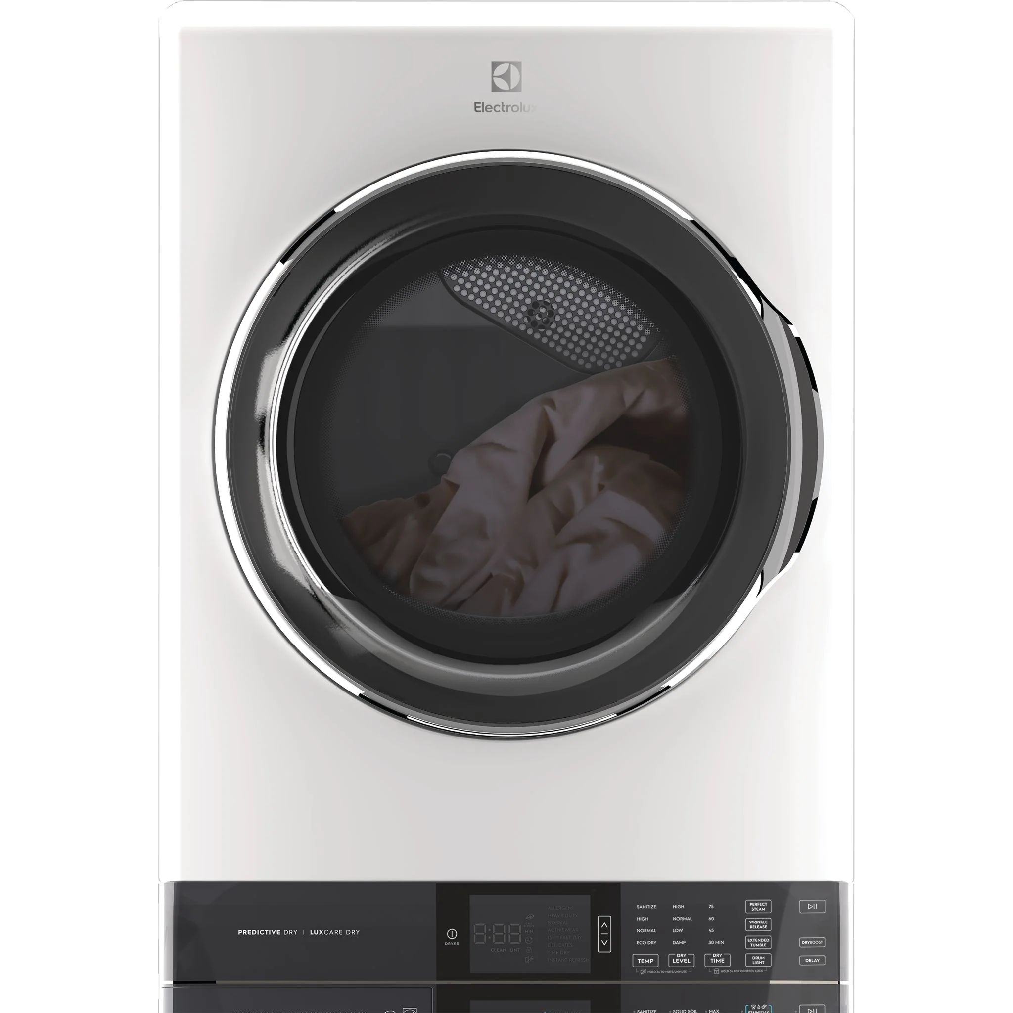 Electrolux Laundry Tower Single Unit Front Load 5.2 Cu. Ft. I.E.C Washer and 8 Cu. Ft. Electric Dryer - White ( ELTE760CAW ) - Image 8