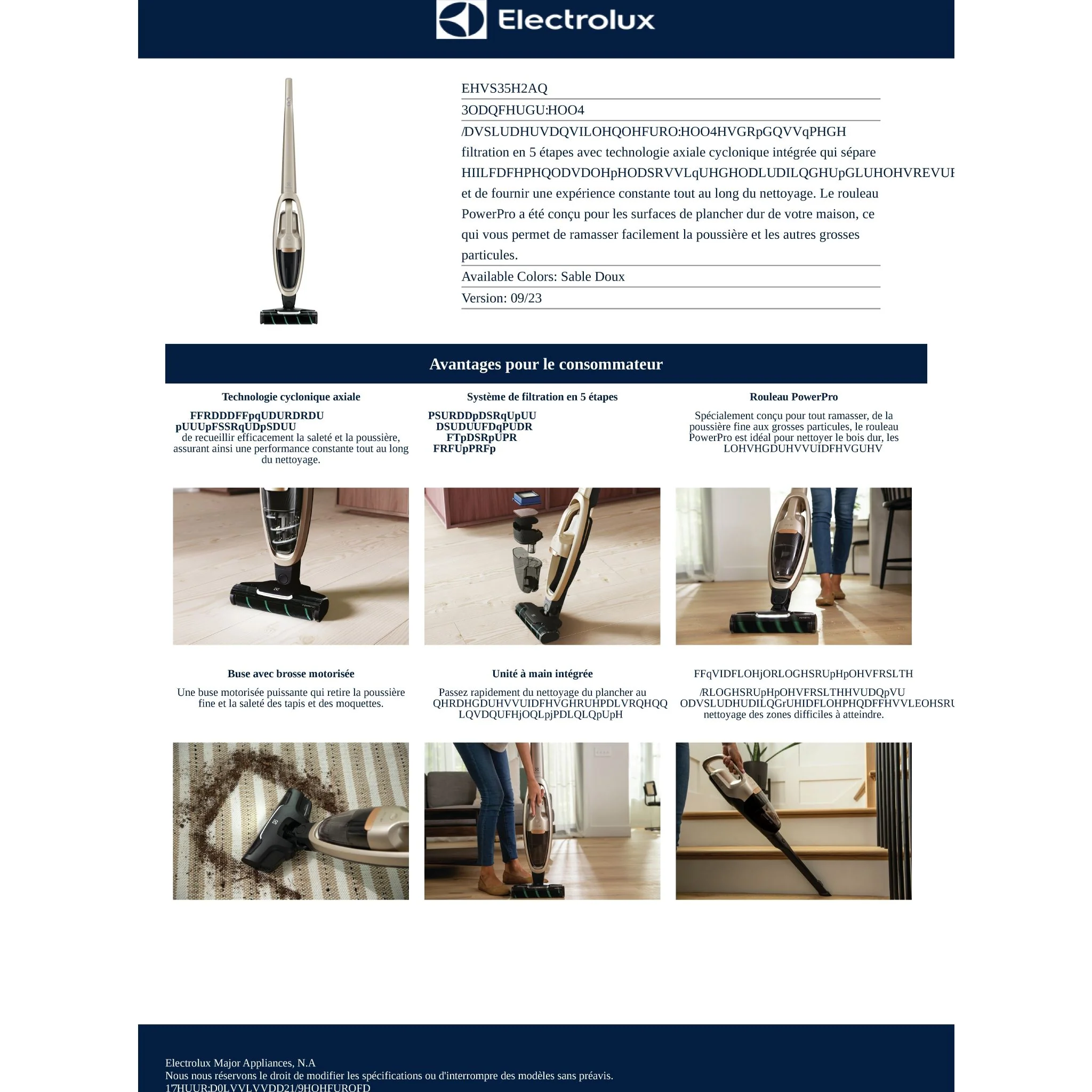 Electrolux WellQ7™ Hard Floor Vacuum - Gold ( EHVS35H2AQ ) - Image 20