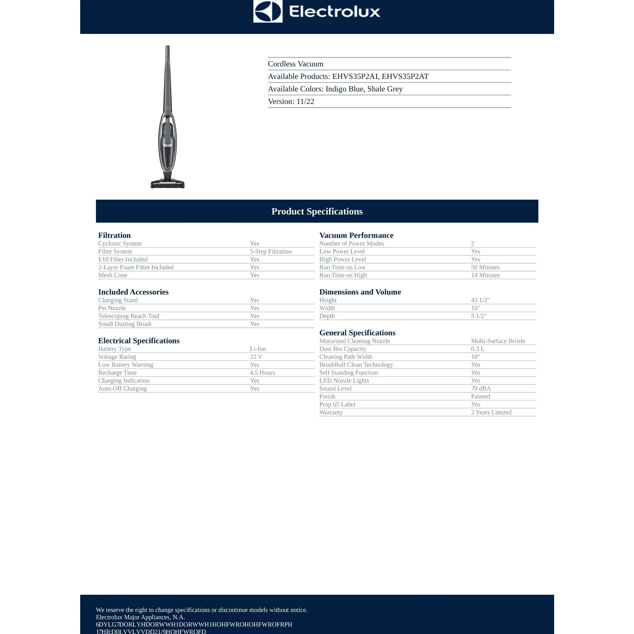 Electrolux WellQ7™ Pet Vacuum - Blue ( EHVS35P2AI ) - Image 15