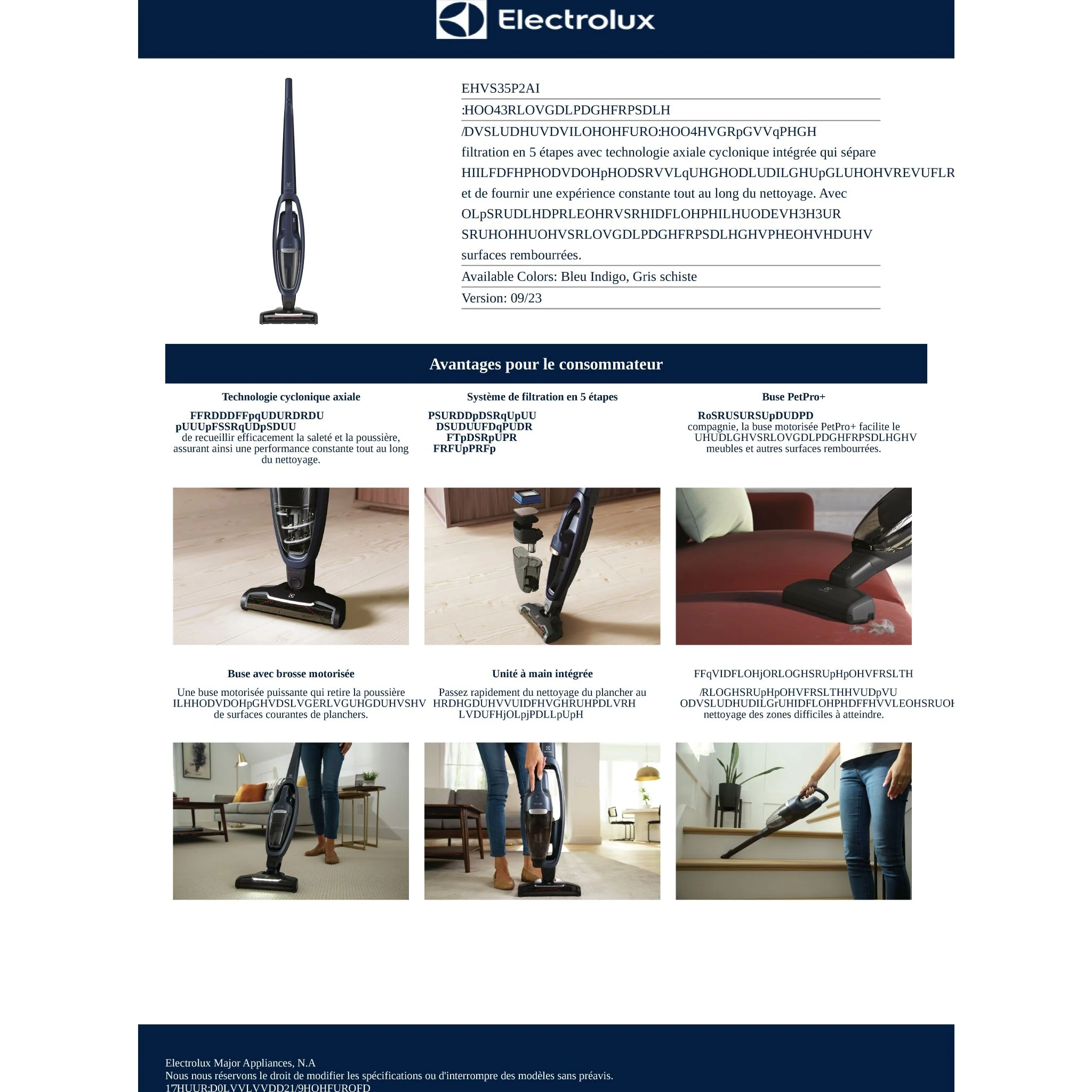 Electrolux WellQ7™ Pet Vacuum - Blue ( EHVS35P2AI ) - Image 16
