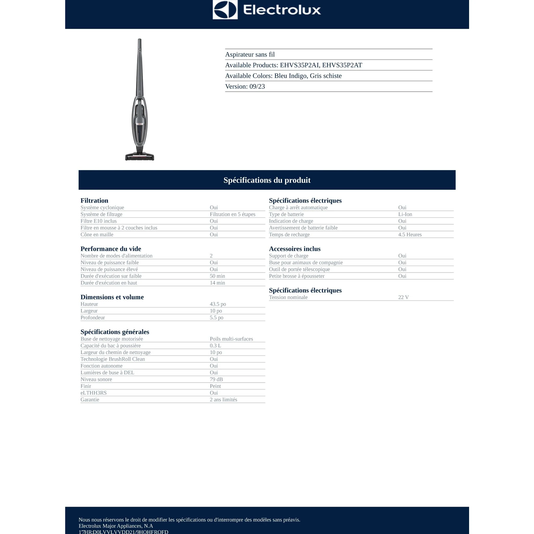 Electrolux WellQ7™ Pet Vacuum - Blue ( EHVS35P2AI ) - Image 17