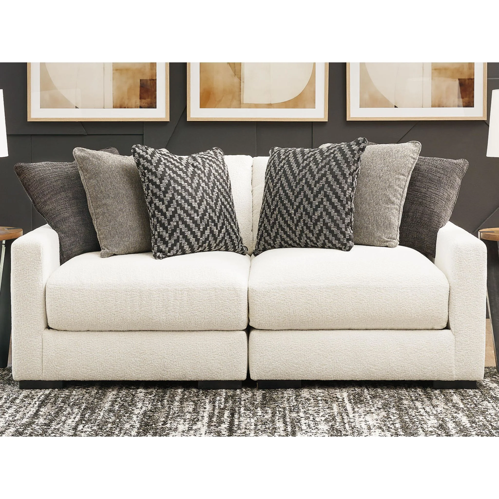 Elissa Court-Exclusive 2 Piece Modular Sectional - Image 2
