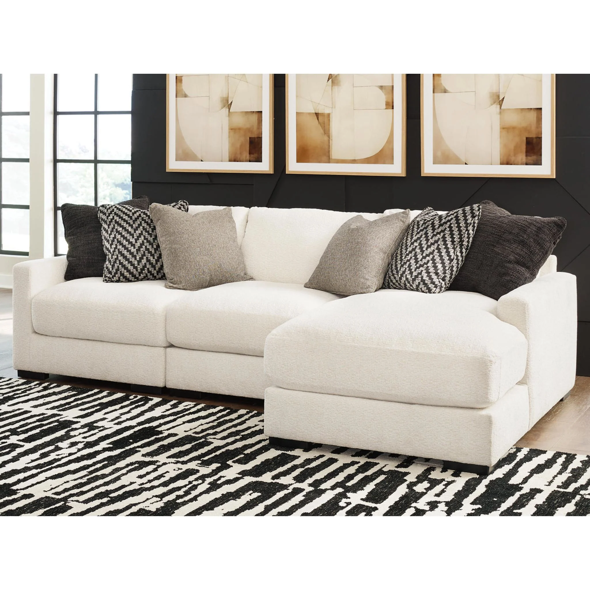 Elissa Court-Exclusive 3 Piece Modular Sectional with Chaise - Image 3