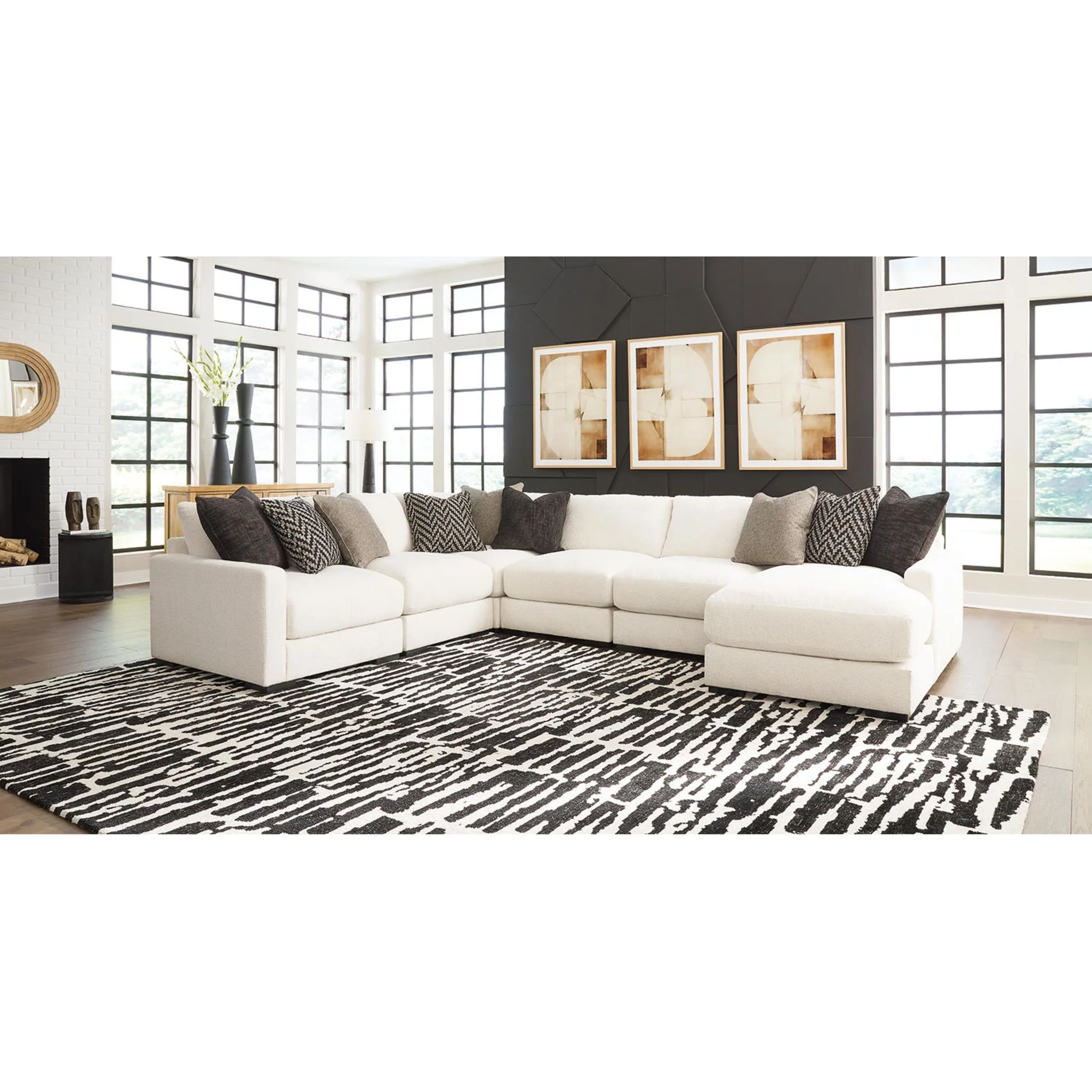 Elissa Court-Exclusive 6 Piece Modular Sectional with Chaise - Image 7