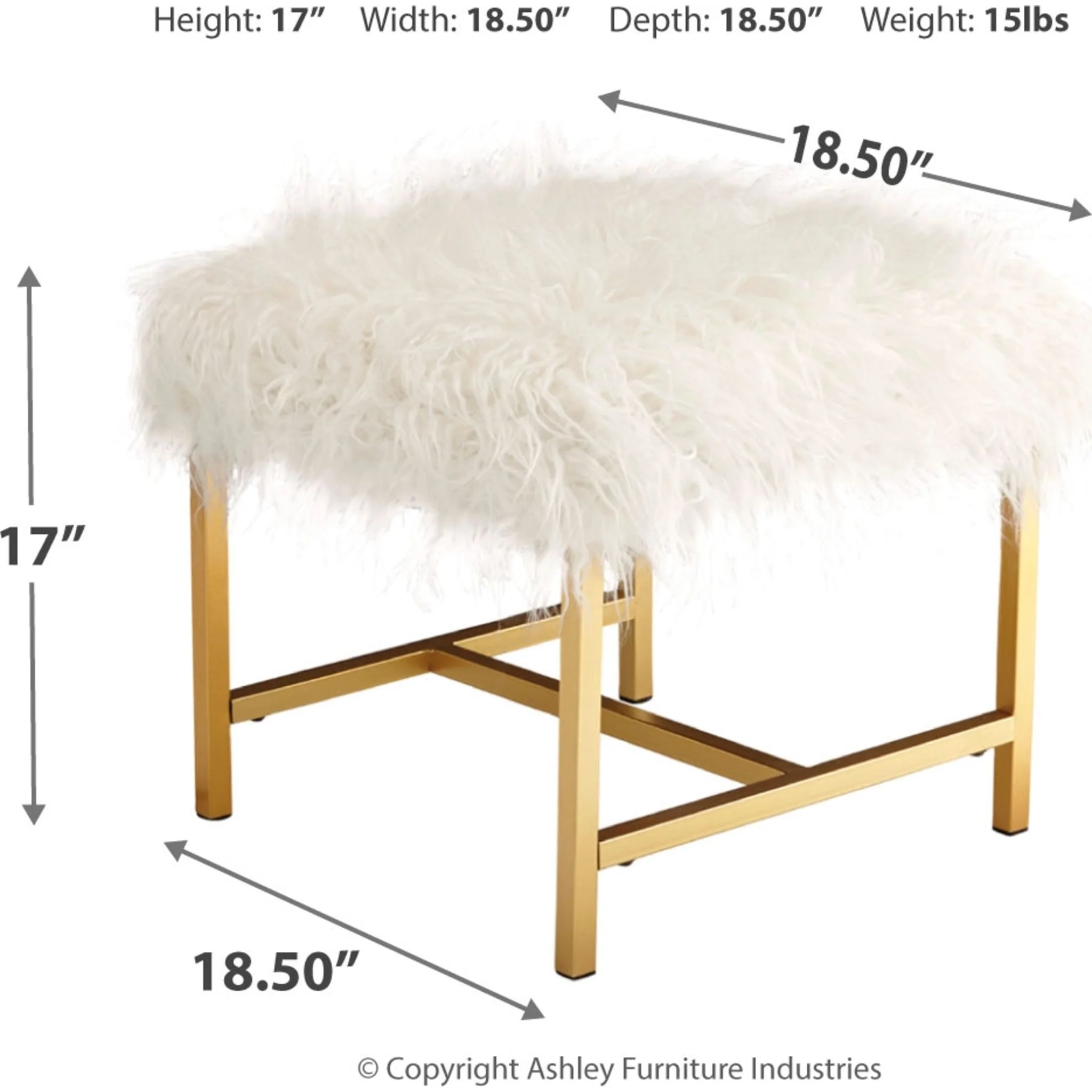 Elissa - White Stool - Image 3