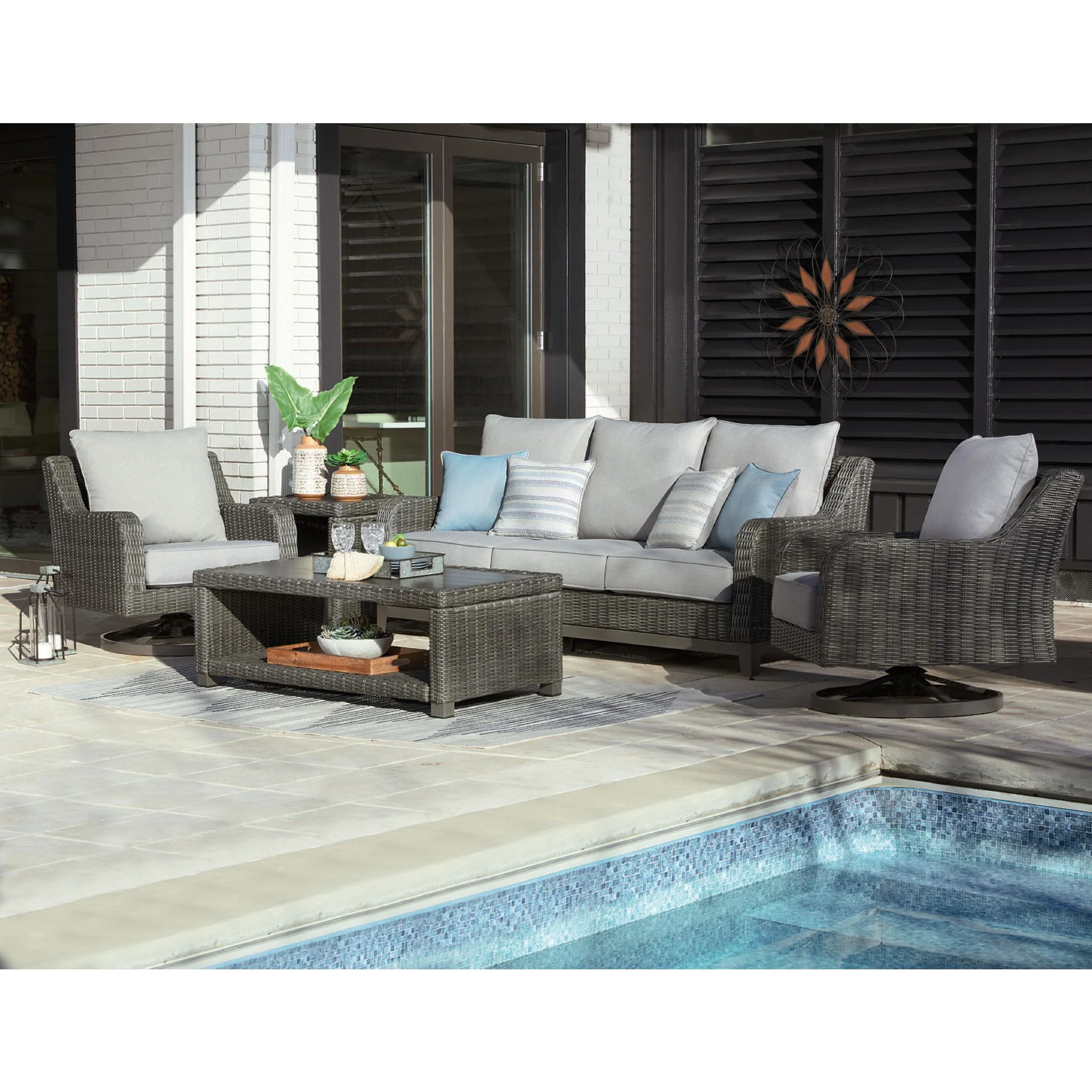 Elite Park 4 Piece Outdoor Seating - Image 2