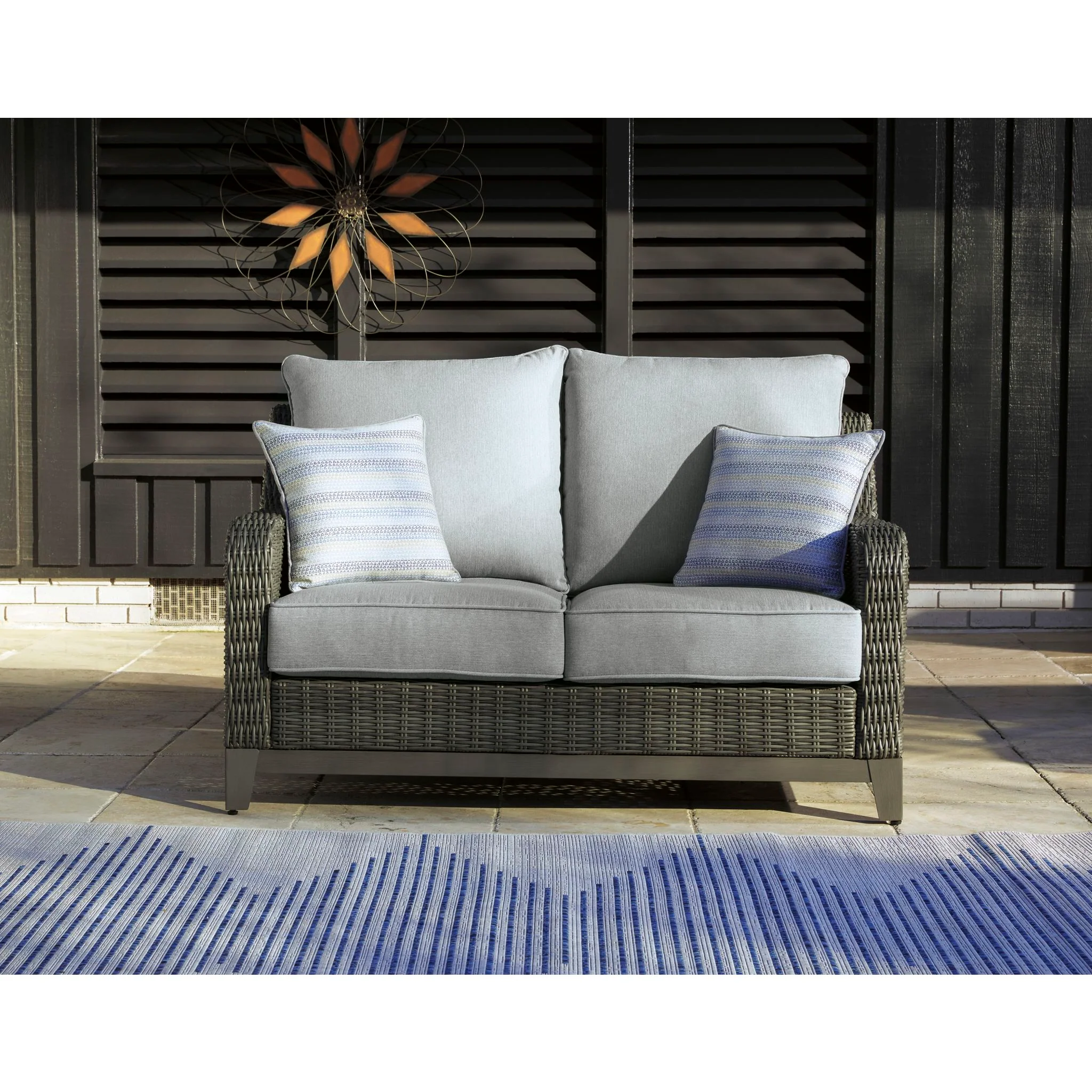 Elite Park Outdoor Loveseat with Cushion - Image 2