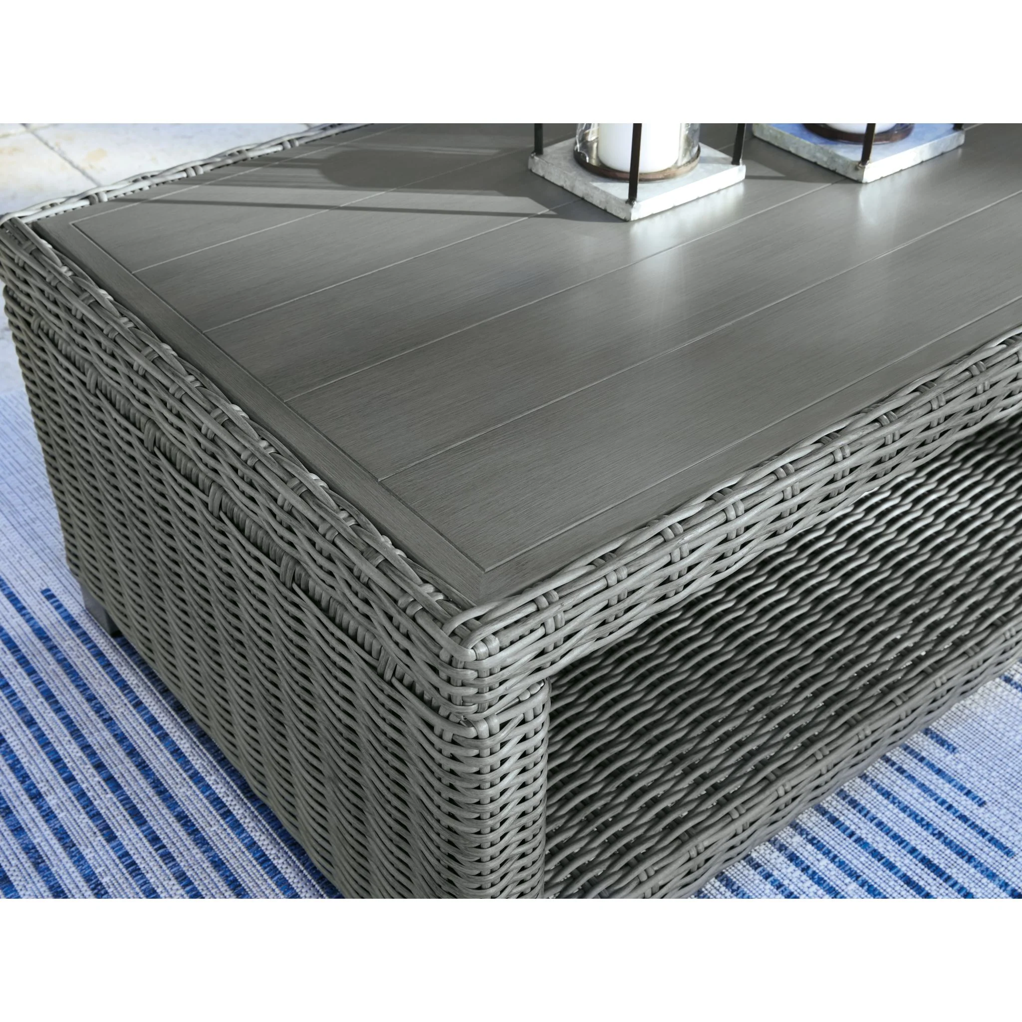 Elite Park Outdoor Rectangle Cocktail Table - Image 6