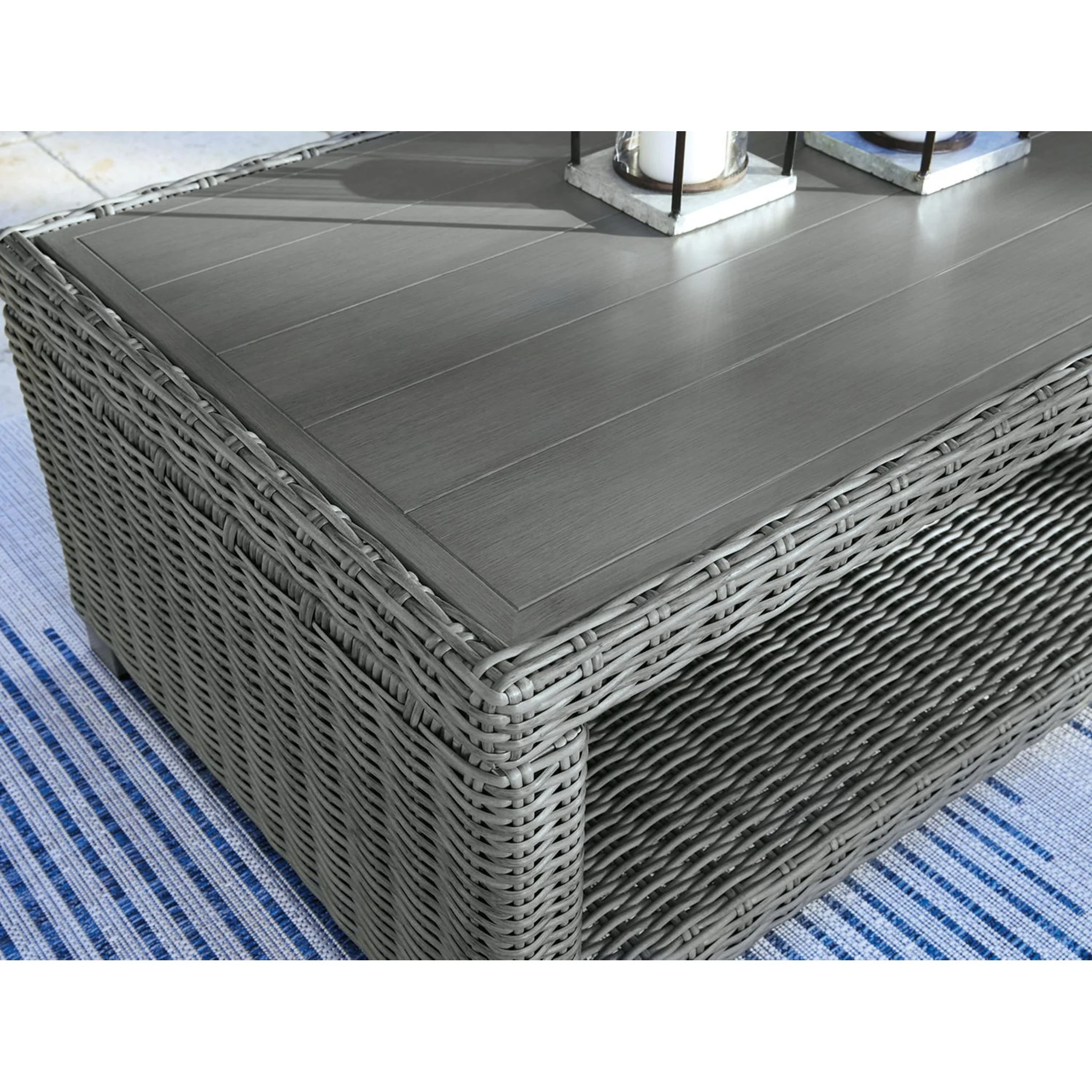 Elite Park Outdoor Rectangle Cocktail Table - Image 9