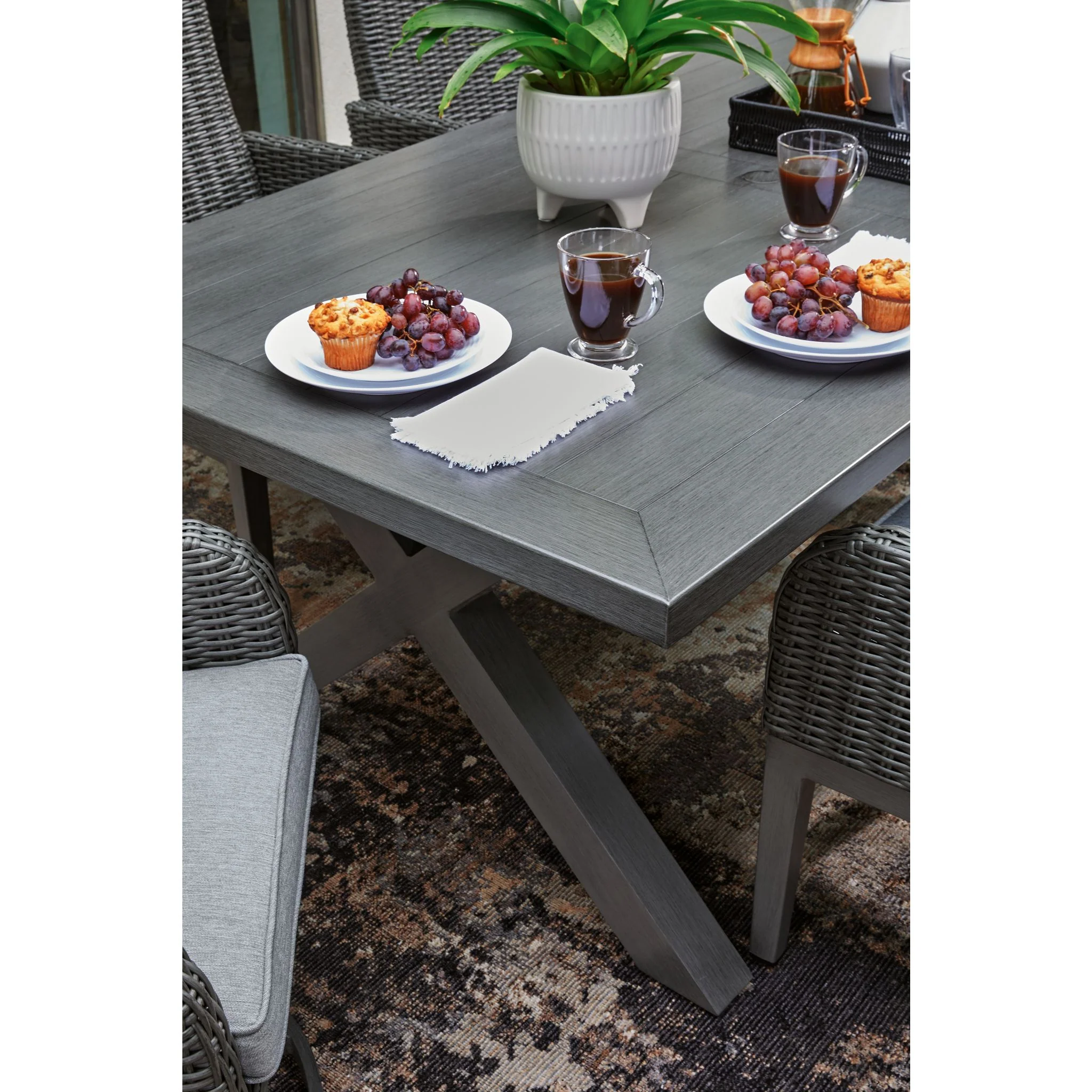 Elite Park Outdoor Rectangle Dining Table - Image 5