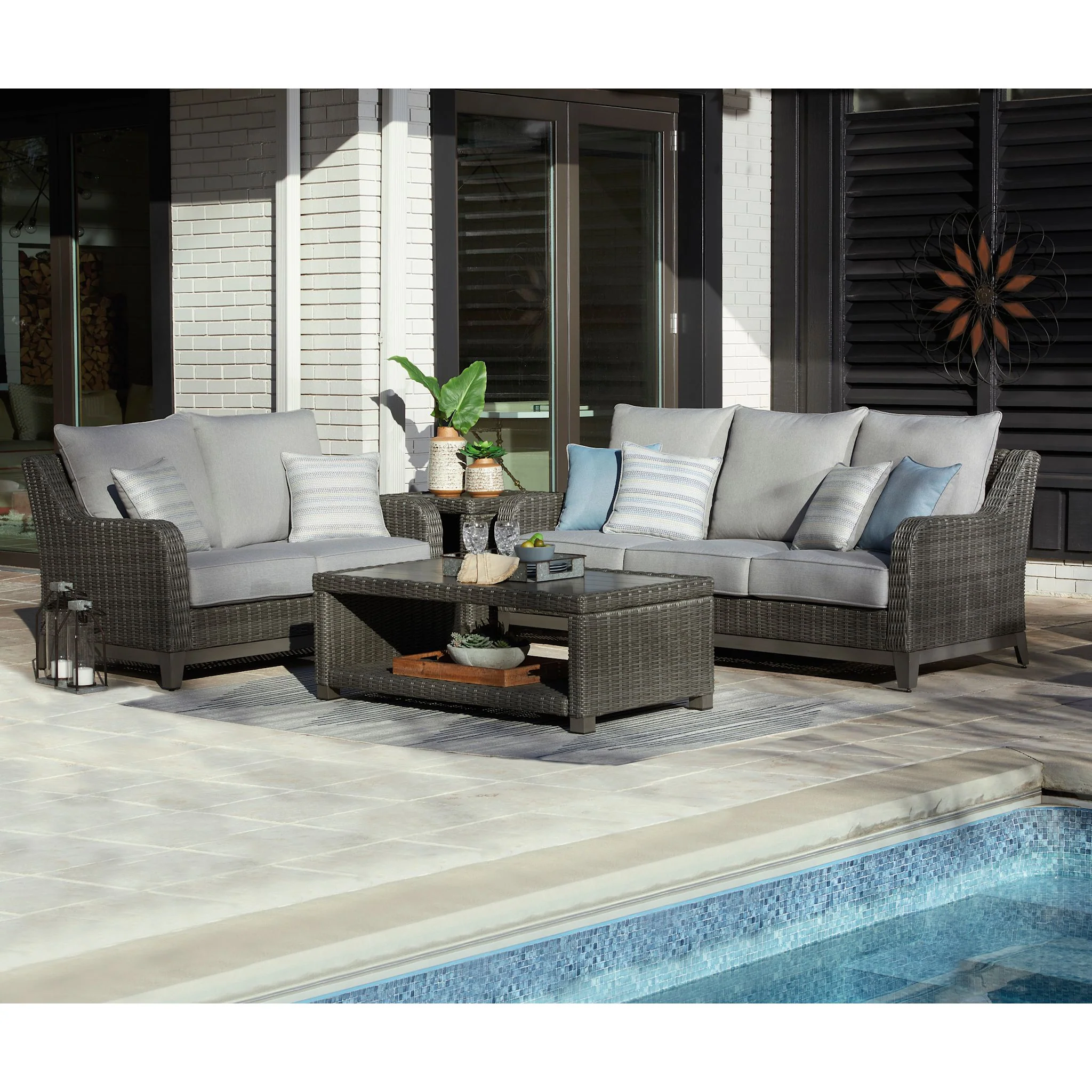 Elite Park Outdoor Sofa with Cushion - Image 8