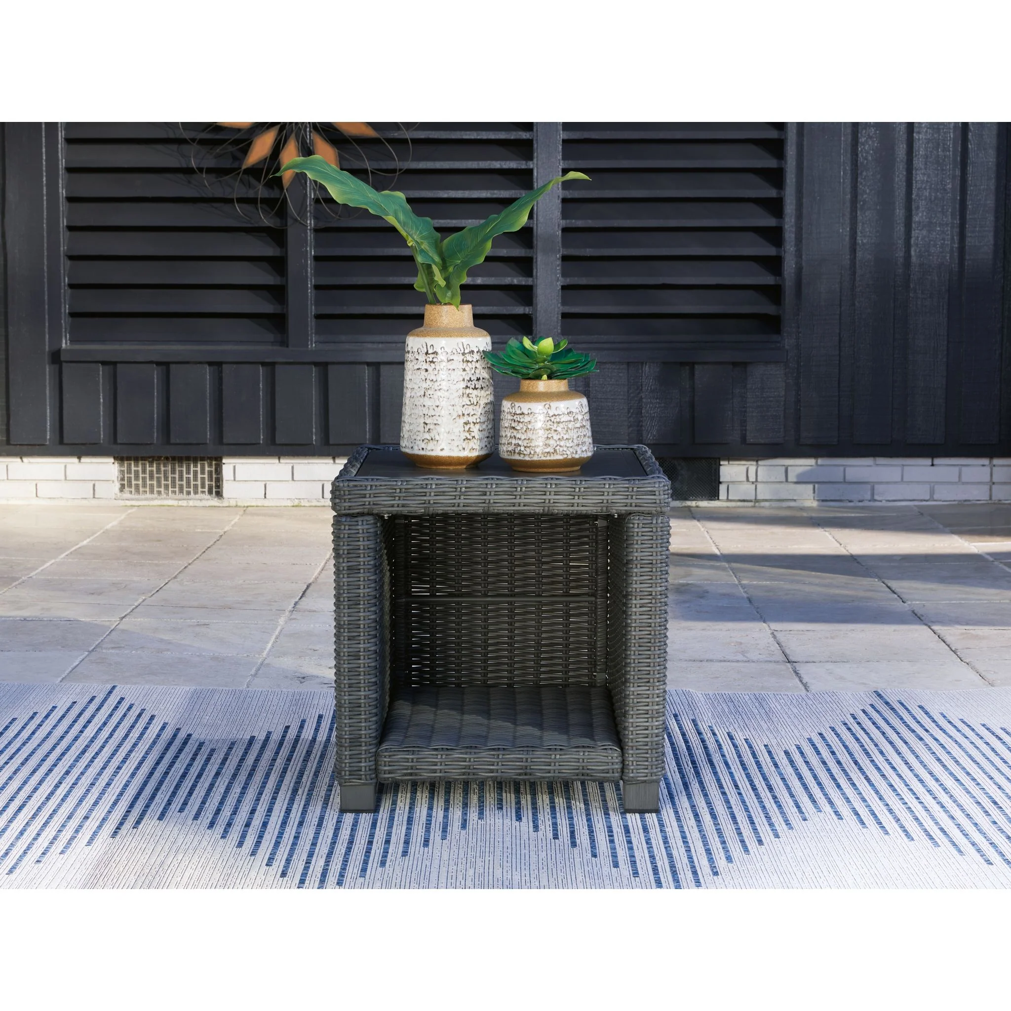 Elite Park Outdoor Square End Table - Image 2