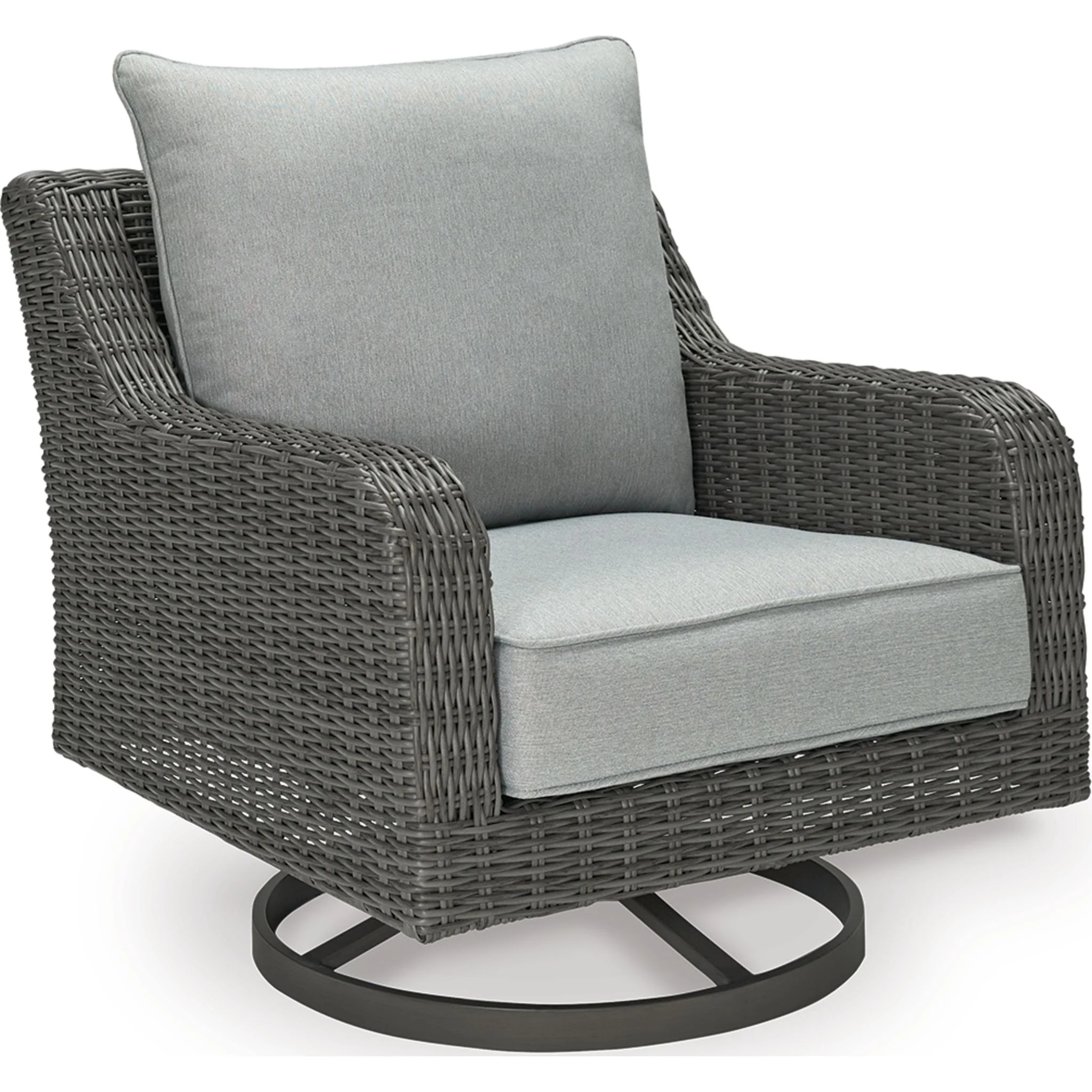 Elite Park Outdoor Swivel Lounge Chair with Cushion - Image 4