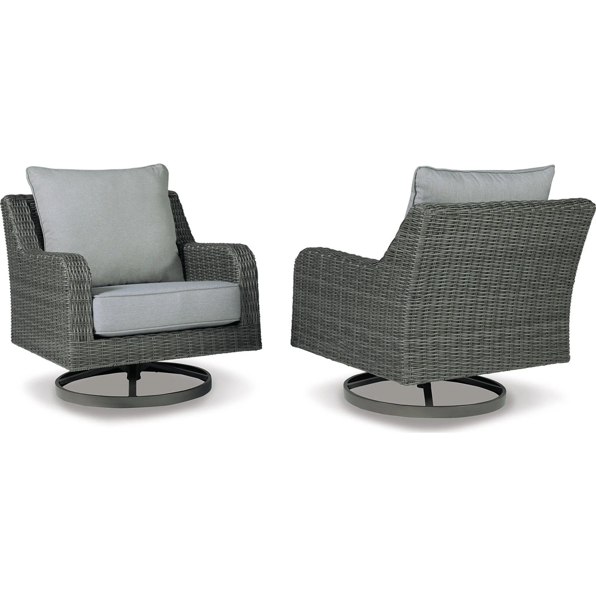 Elite Park Outdoor Swivel Lounge Chair with Cushion - Image 7